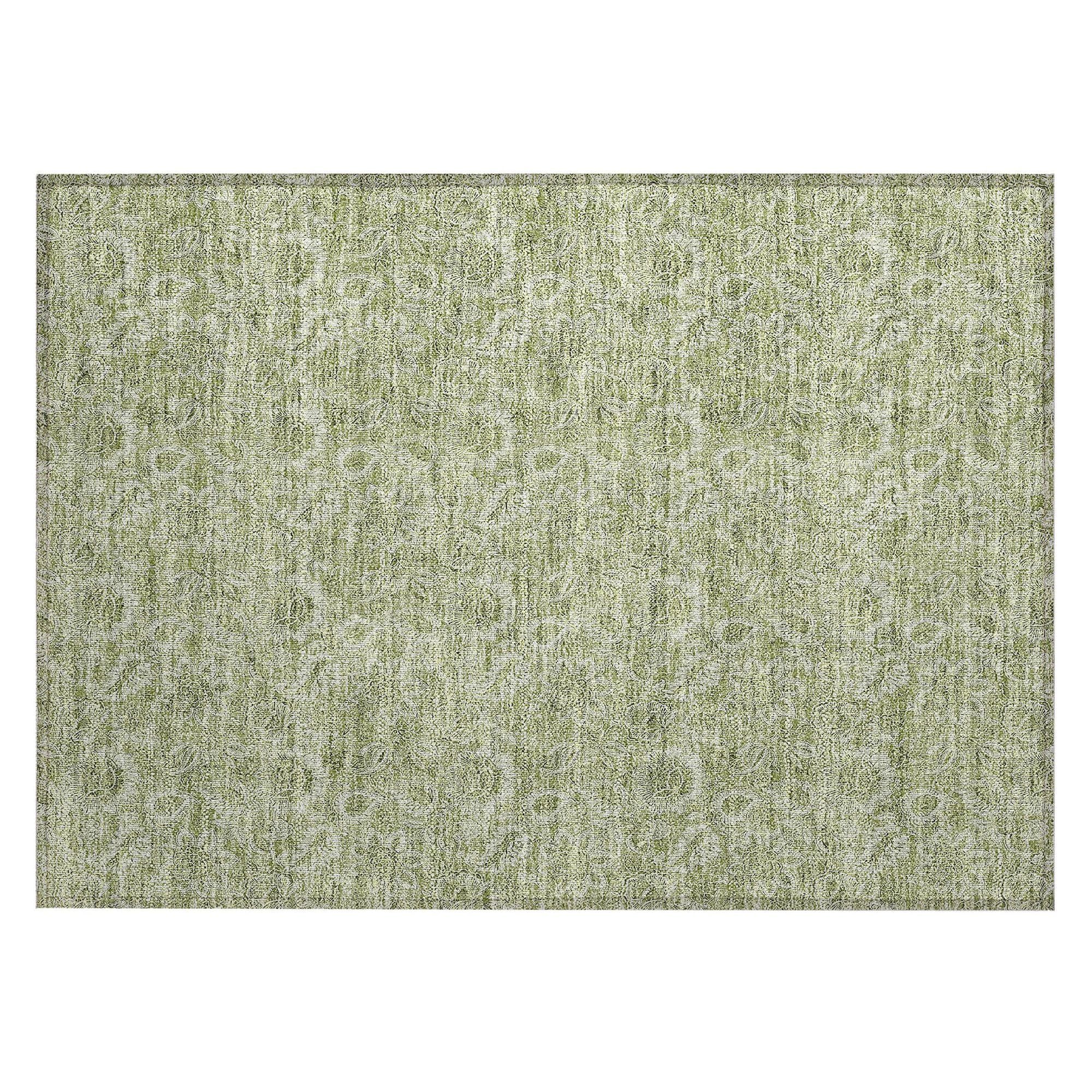 Machine Made ACN662 Aloe Green Rugs #color_aloe green