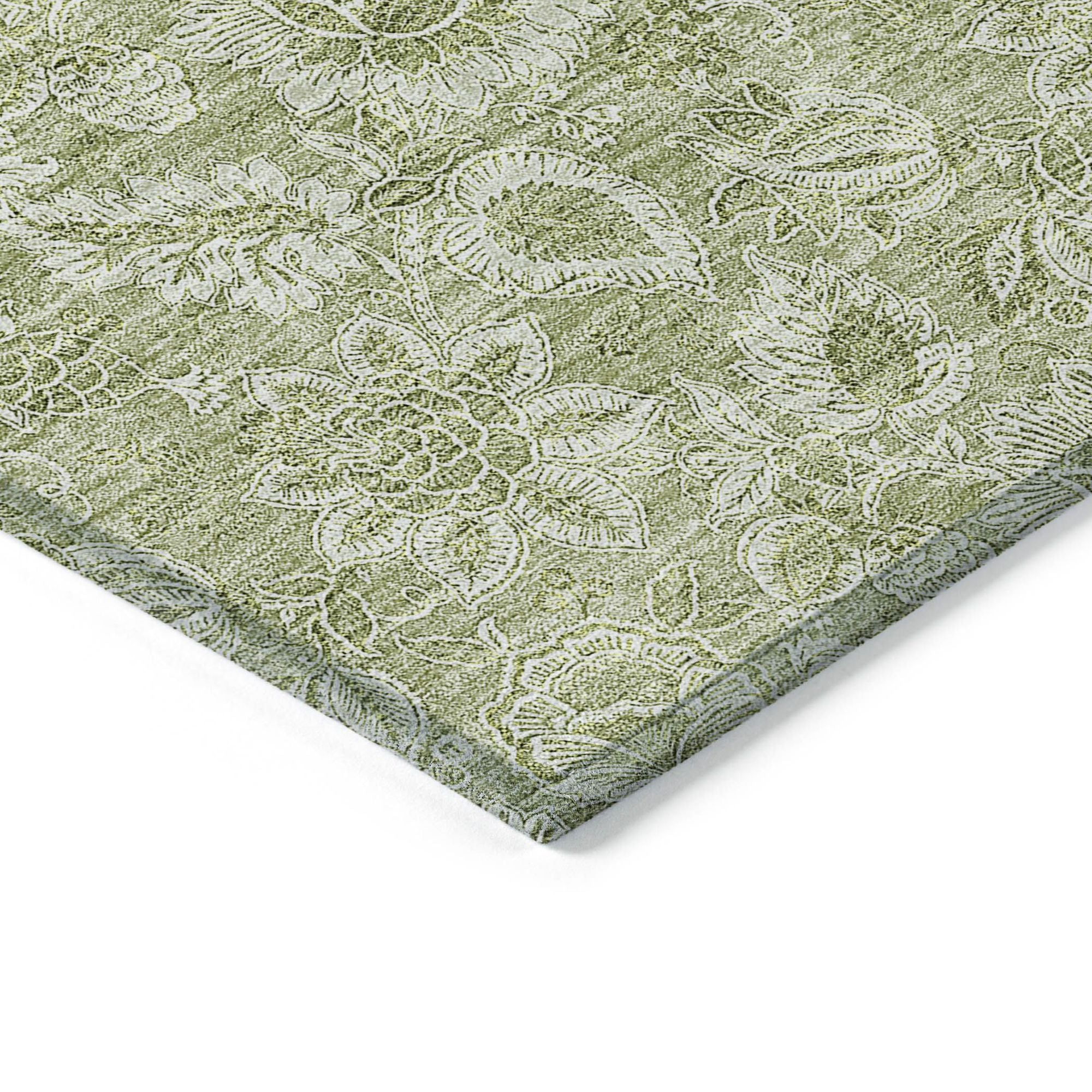 Machine Made ACN662 Aloe Green Rugs #color_aloe green