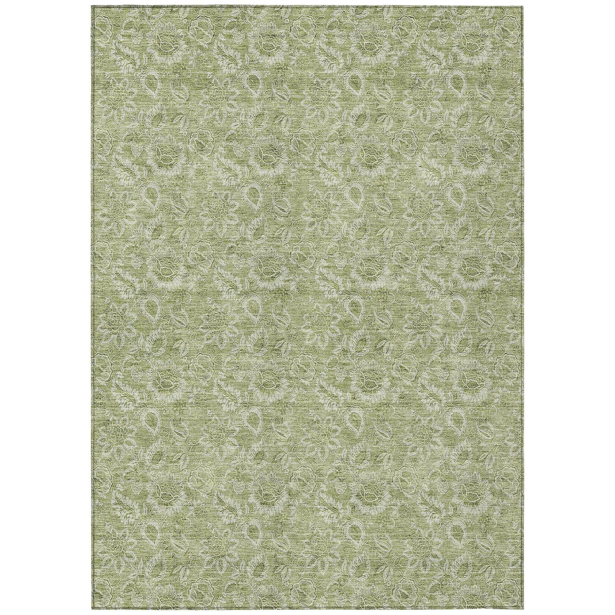 Machine Made ACN662 Aloe Green Rugs #color_aloe green