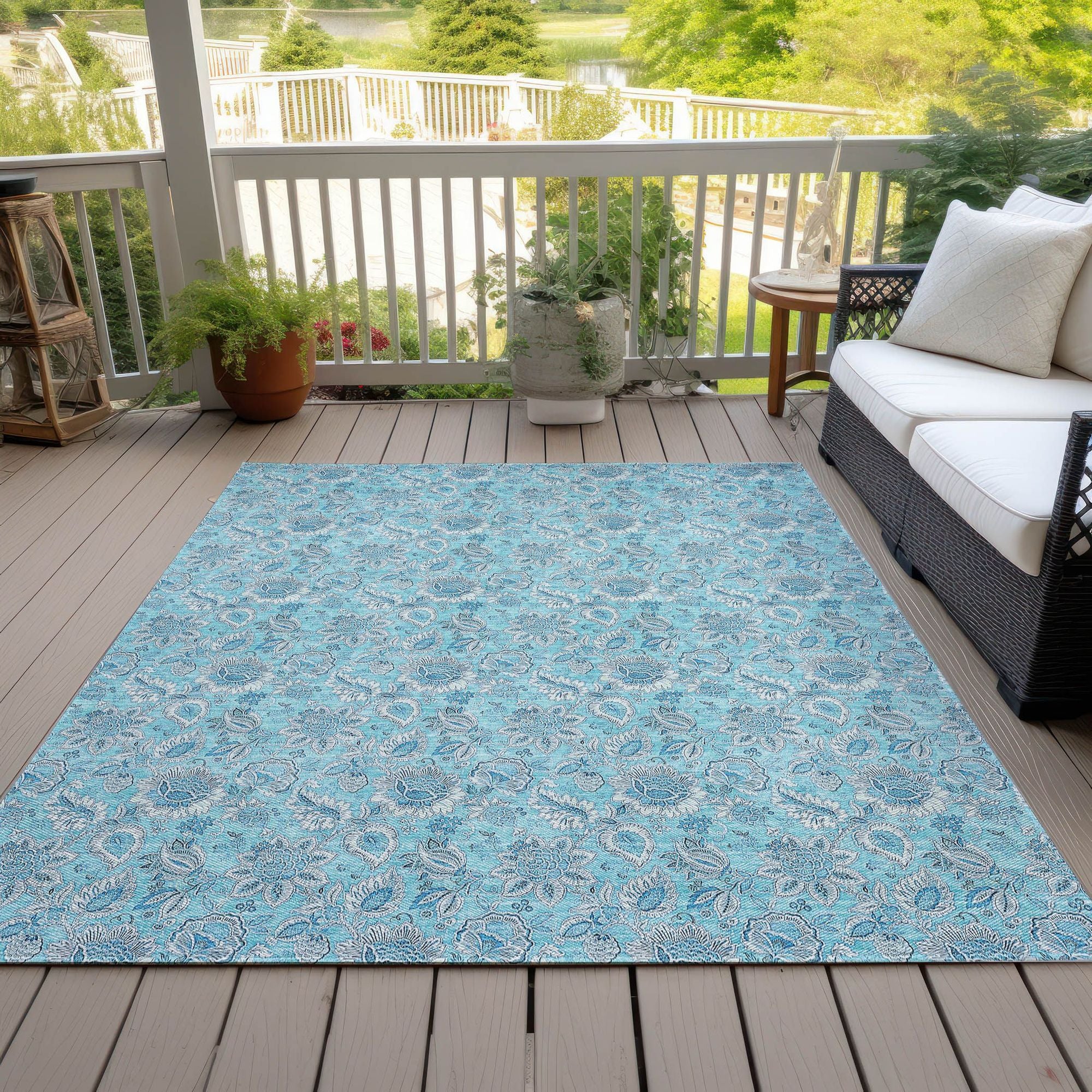 Machine Made ACN662 Aqua Teal Rugs #color_aqua teal