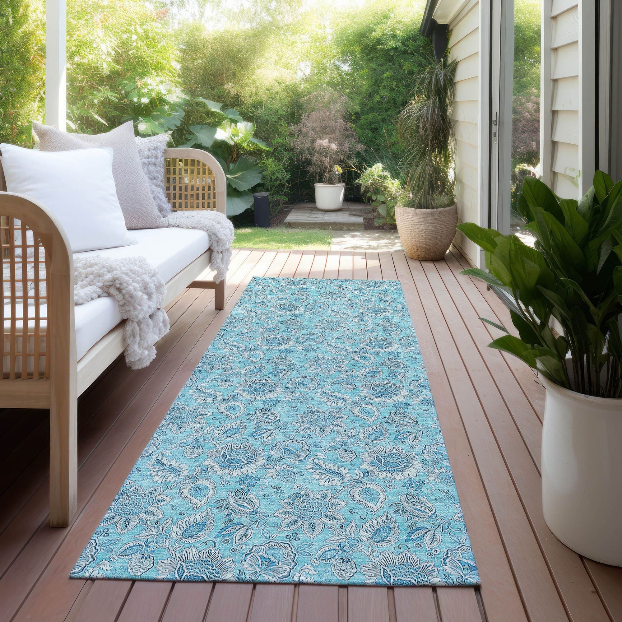 Machine Made ACN662 Aqua Teal Rugs #color_aqua teal