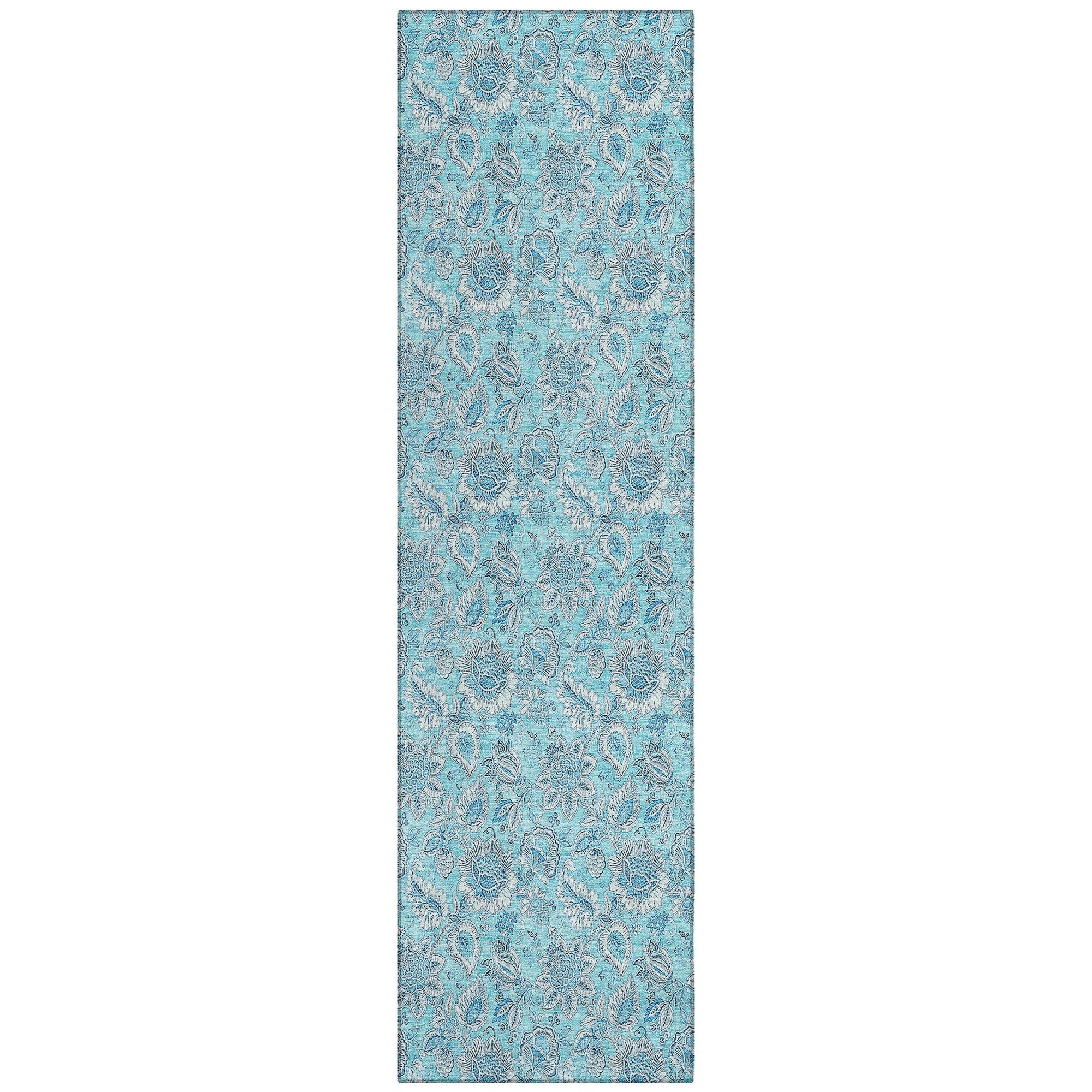 Machine Made ACN662 Aqua Teal Rugs #color_aqua teal