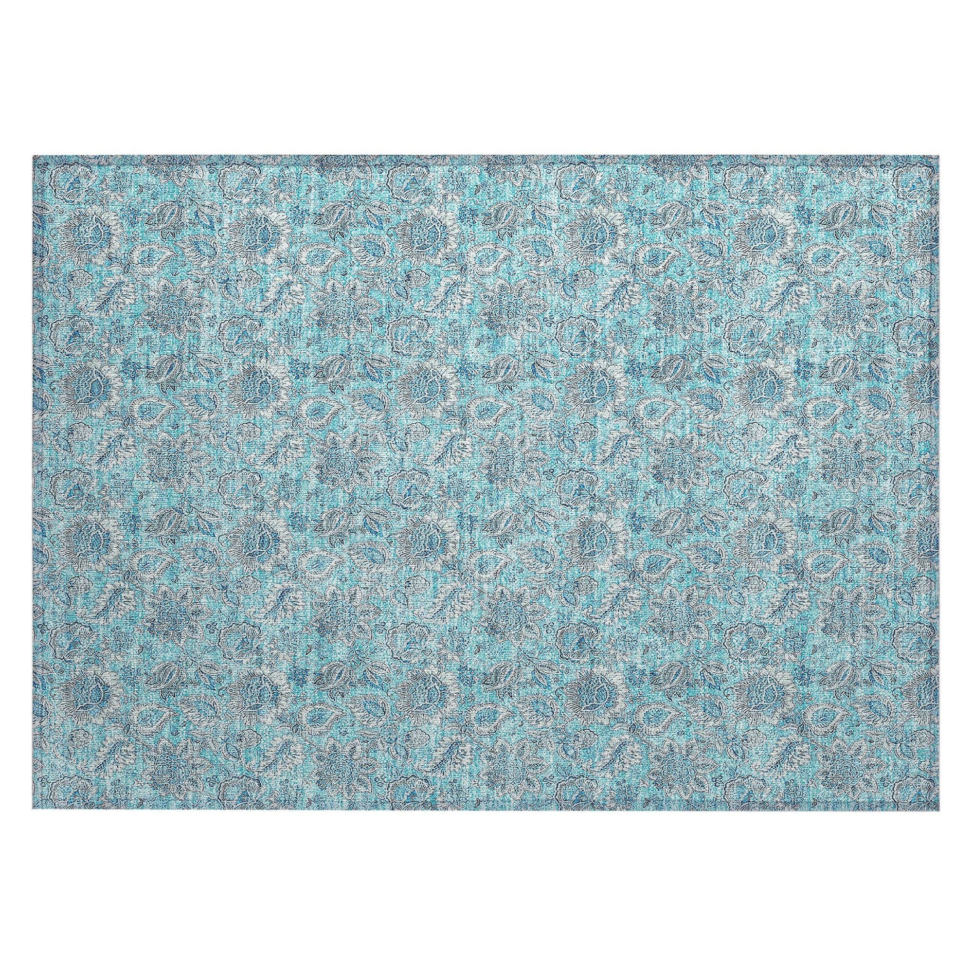 Machine Made ACN662 Aqua Teal Rugs #color_aqua teal