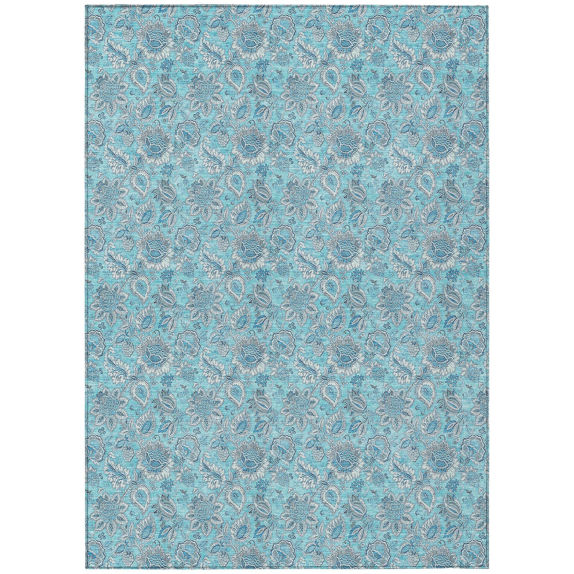 Machine Made ACN662 Aqua Teal Rugs #color_aqua teal