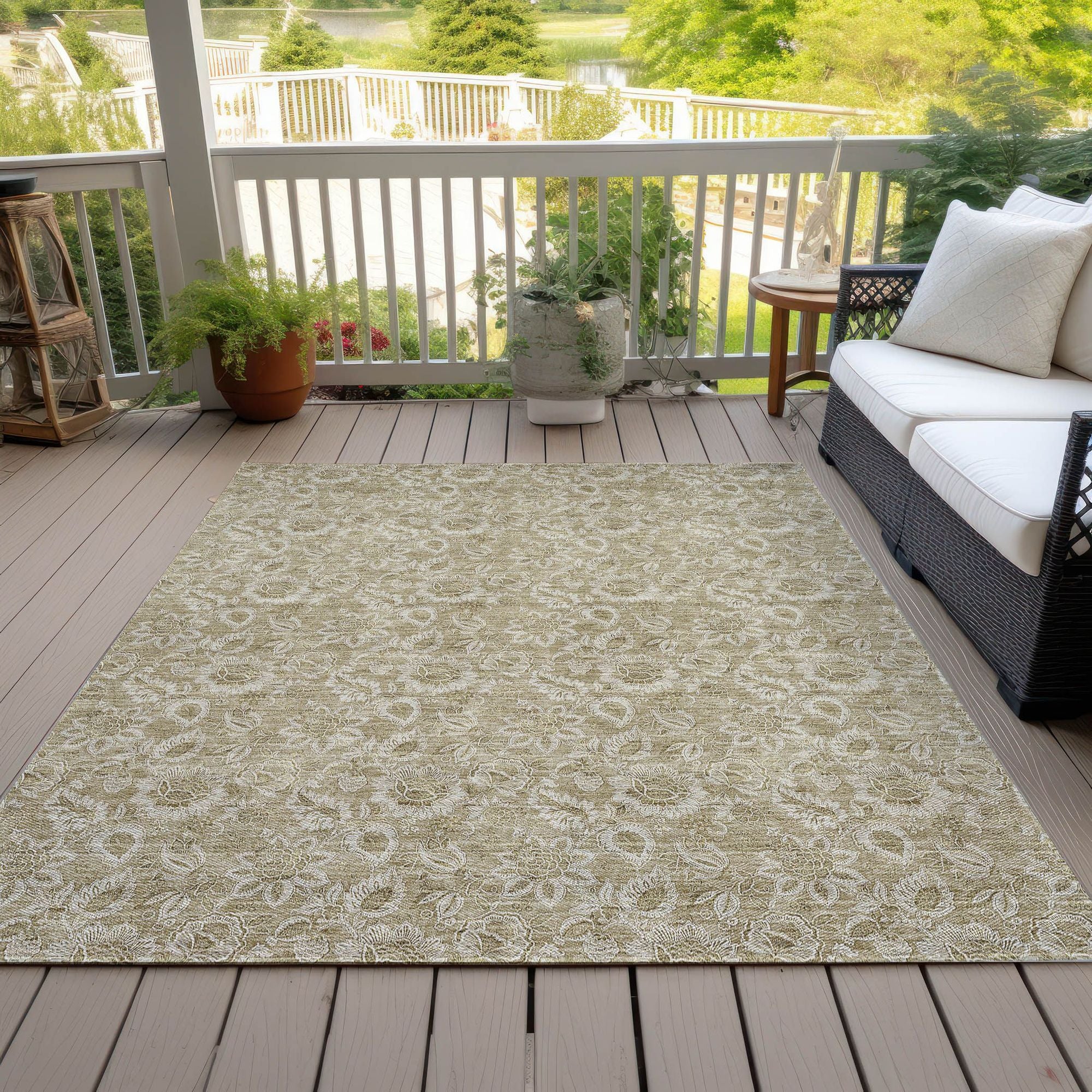 Machine Made ACN662 Beige Brown Rugs #color_beige brown