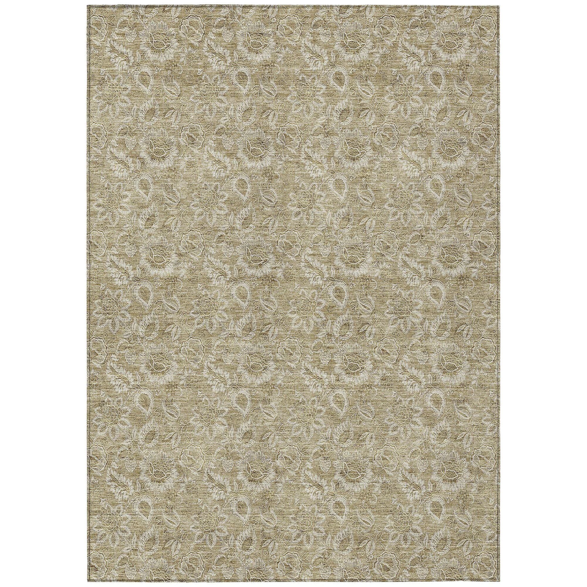 Machine Made ACN662 Beige Brown Rugs #color_beige brown