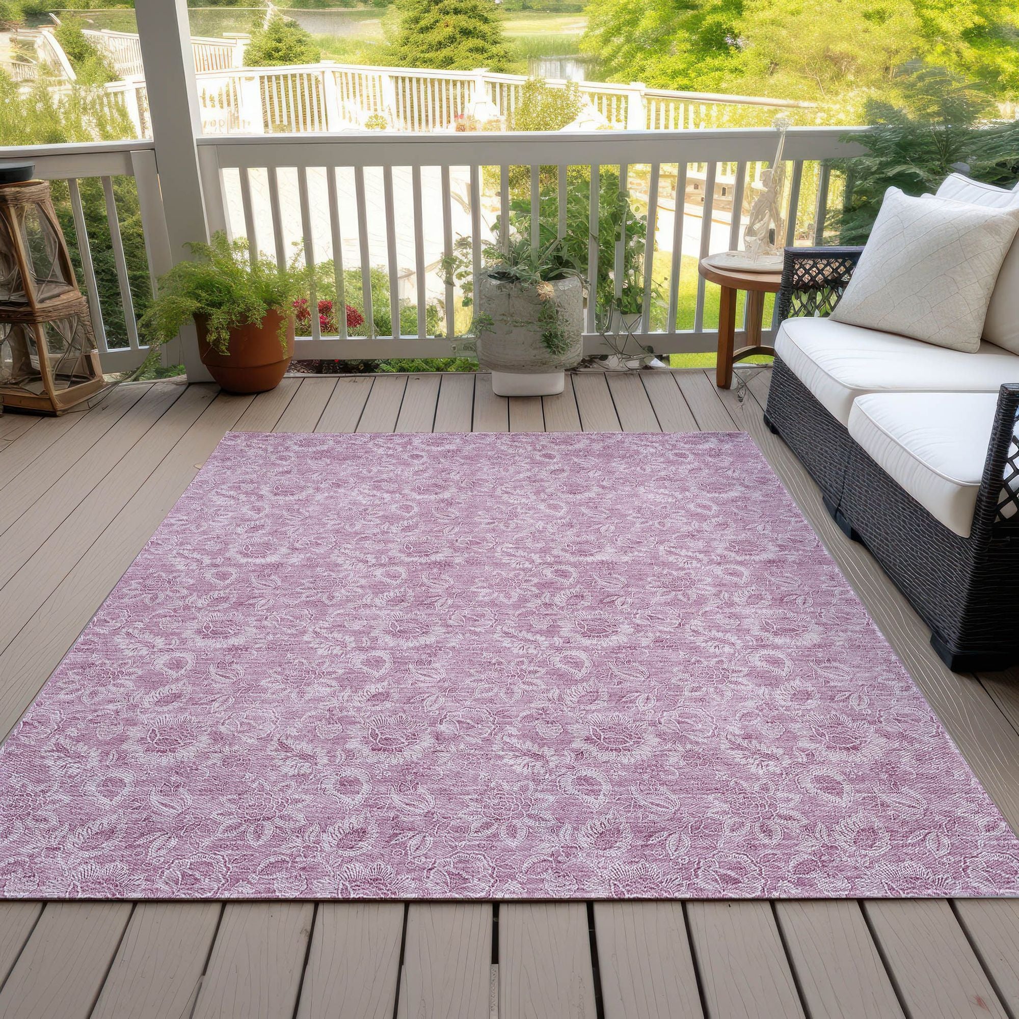 Machine Made ACN662 Blush Pink Rugs #color_blush pink