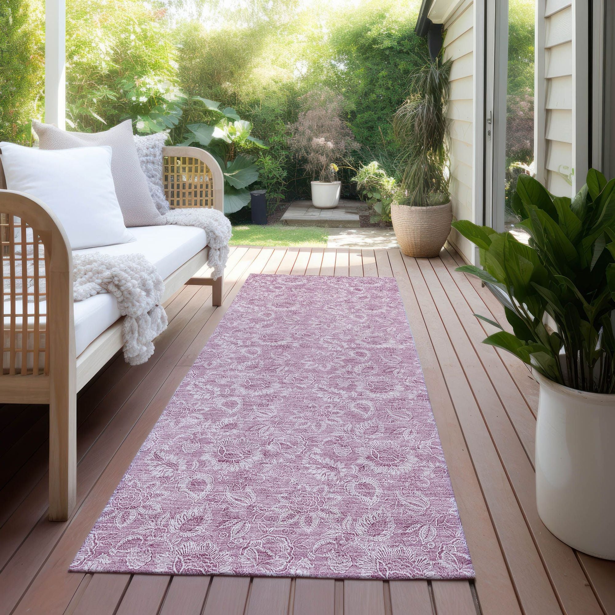 Machine Made ACN662 Blush Pink Rugs #color_blush pink