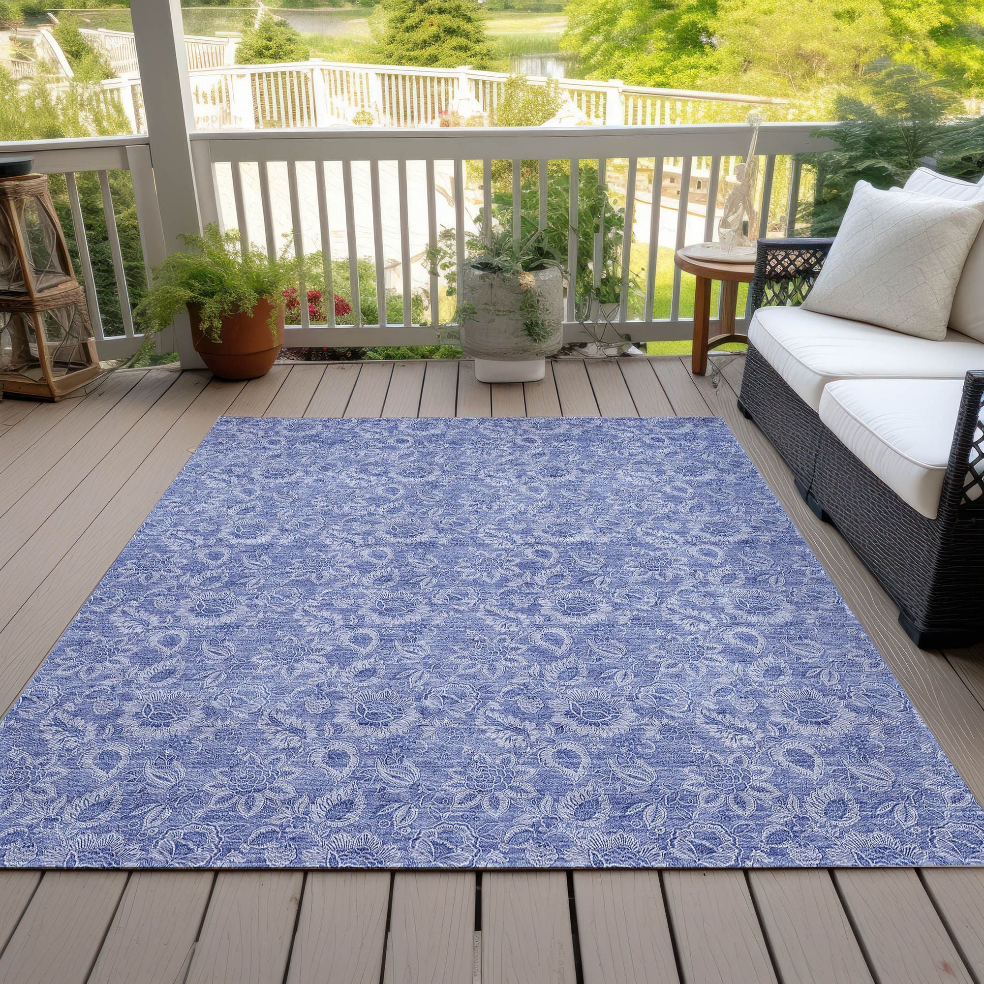 Machine Made ACN662 Denim Blue Rugs #color_denim blue