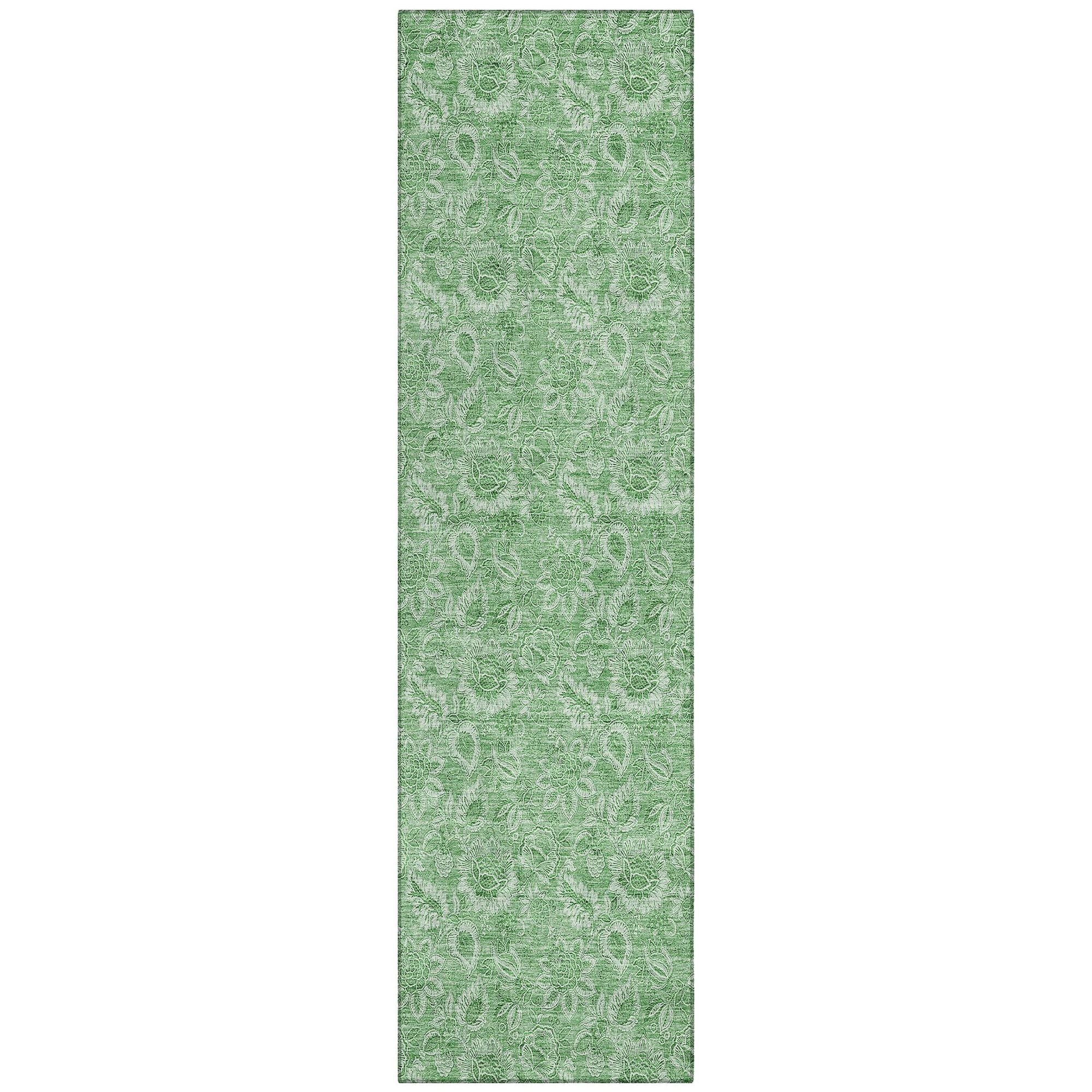 Machine Made ACN662 Green  Rugs #color_green 