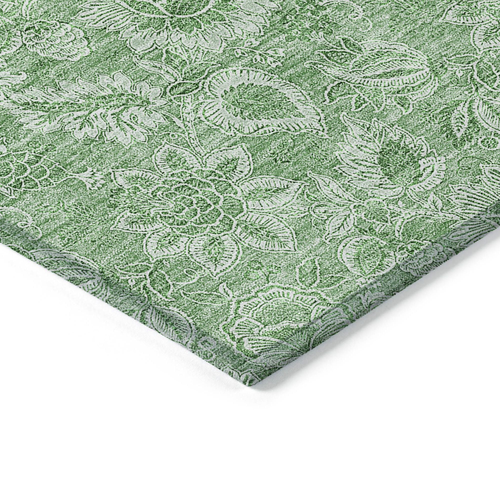 Machine Made ACN662 Green  Rugs #color_green 