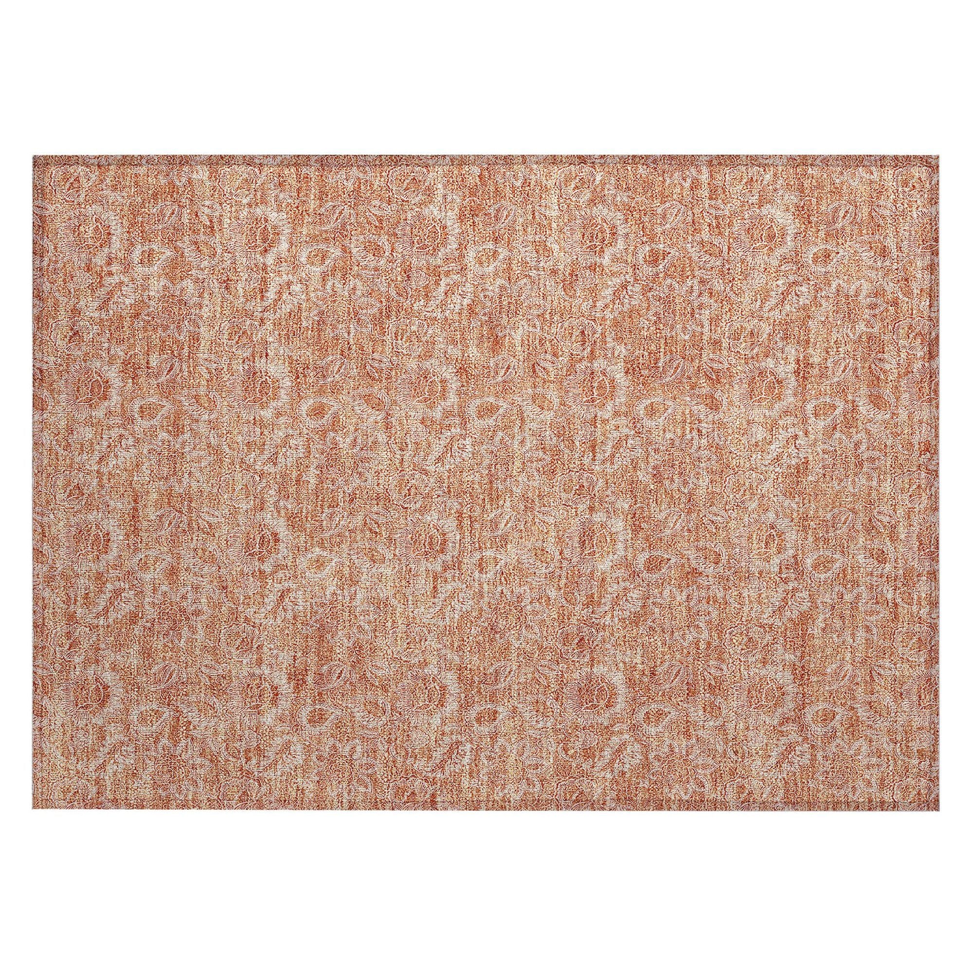 Machine Made ACN662 Salmon Orange Rugs #color_salmon orange