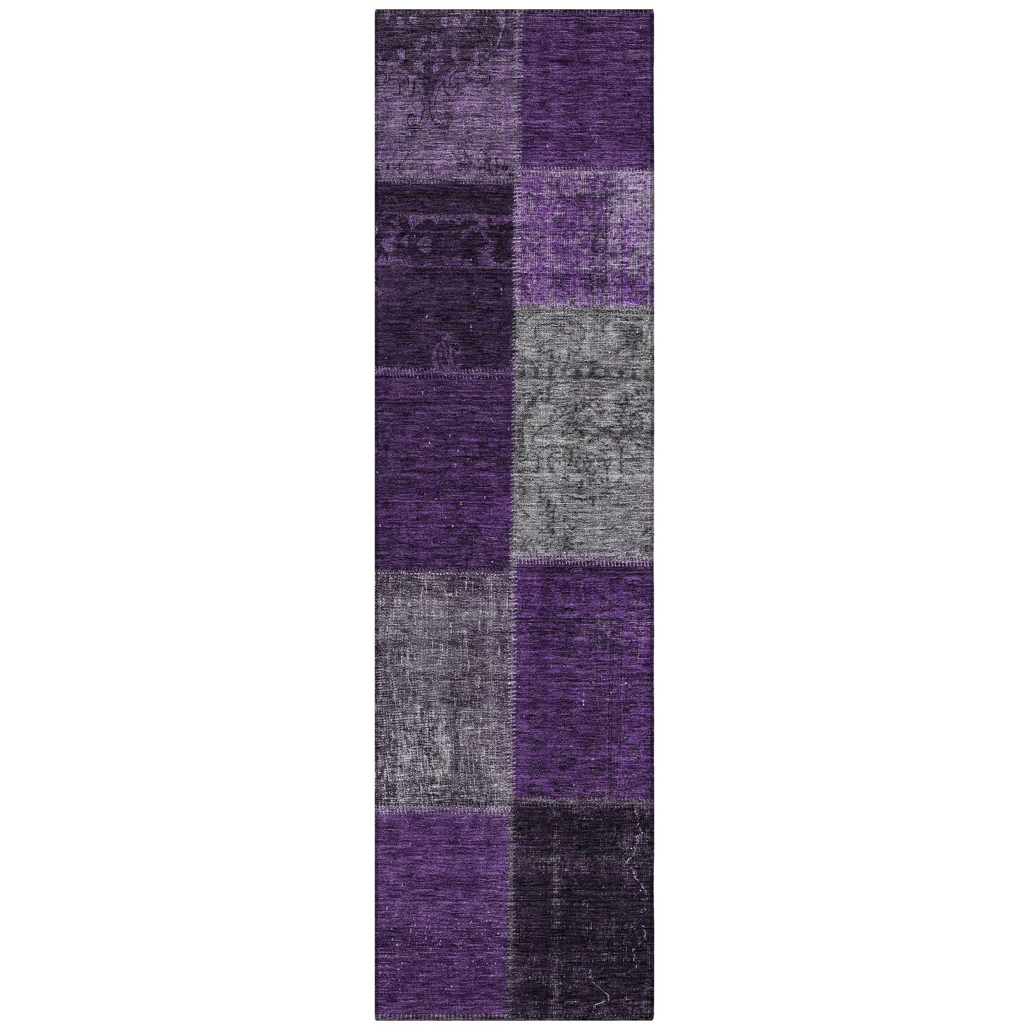 Machine Made ACN663 Eggplant Purple Rugs #color_eggplant purple