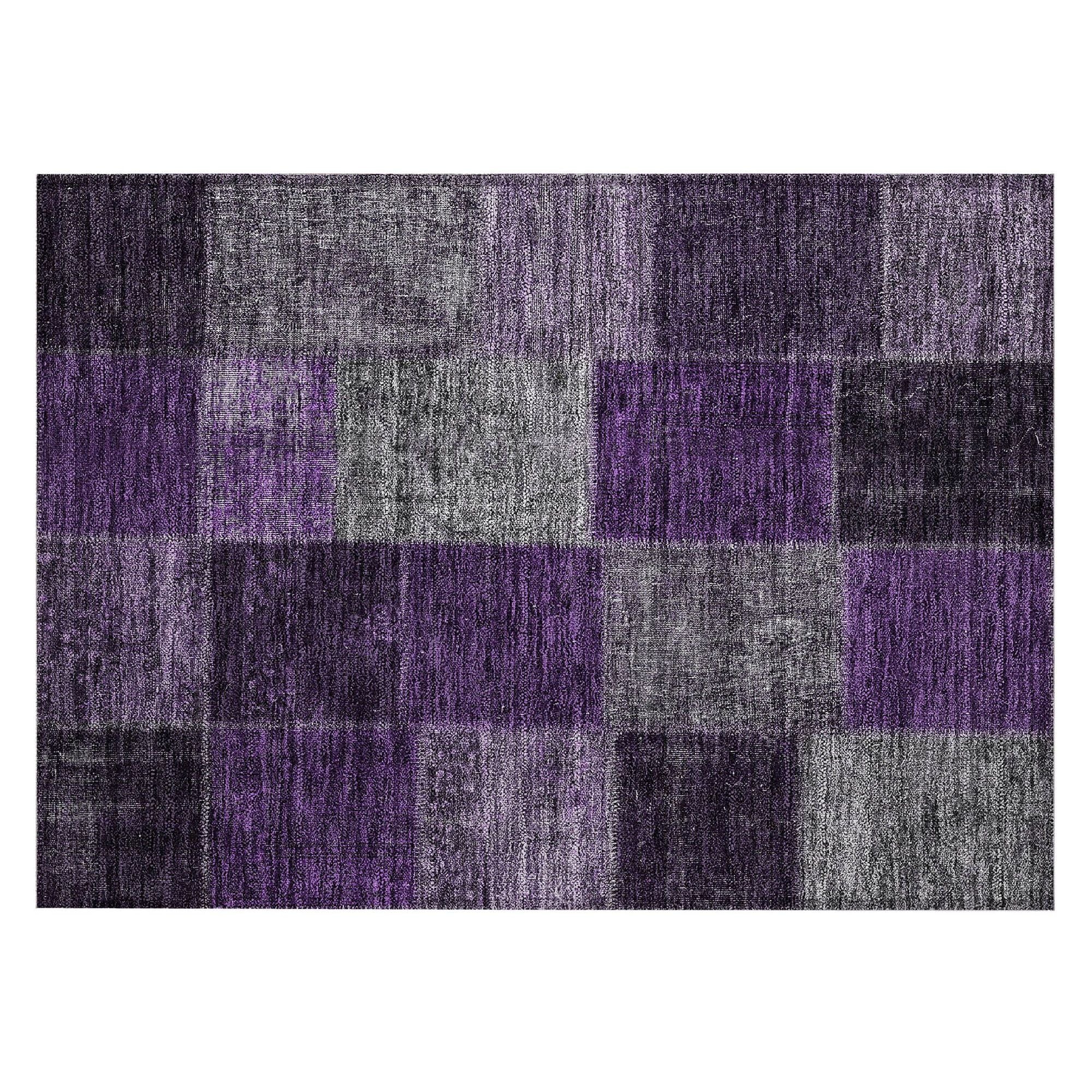 Machine Made ACN663 Eggplant Purple Rugs #color_eggplant purple