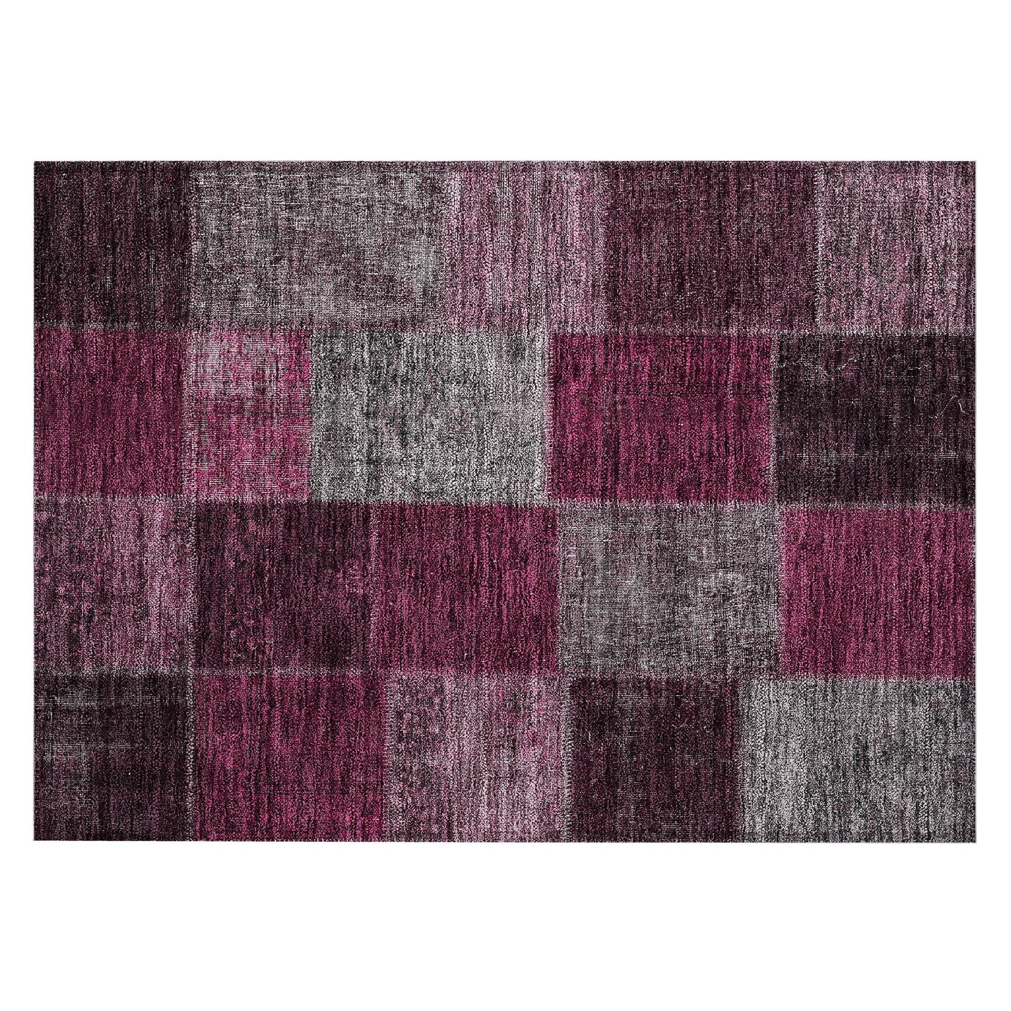 Machine Made ACN663 Merlot Red Rugs #color_merlot red