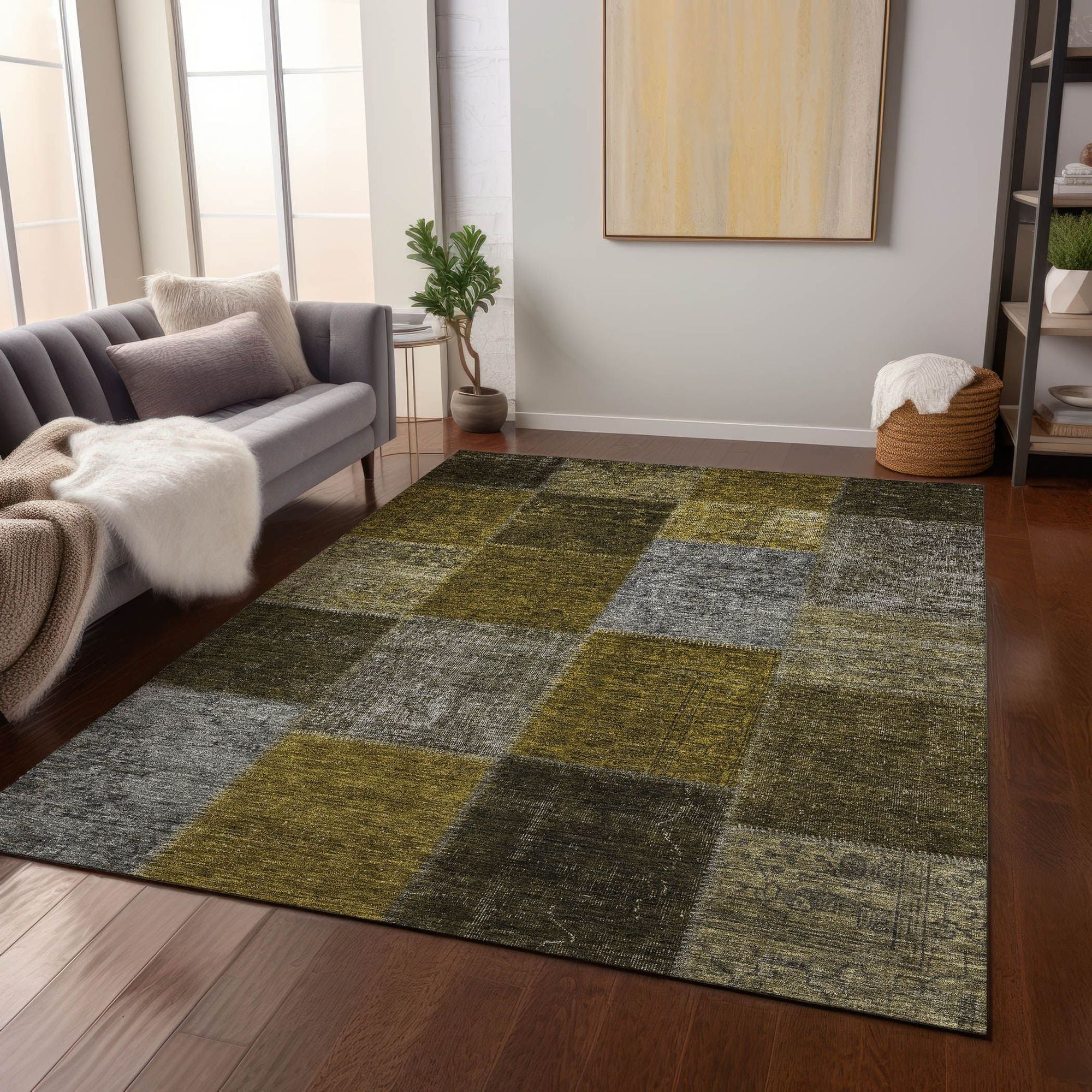 Machine Made ACN663 Mocha Brown Rugs #color_mocha brown