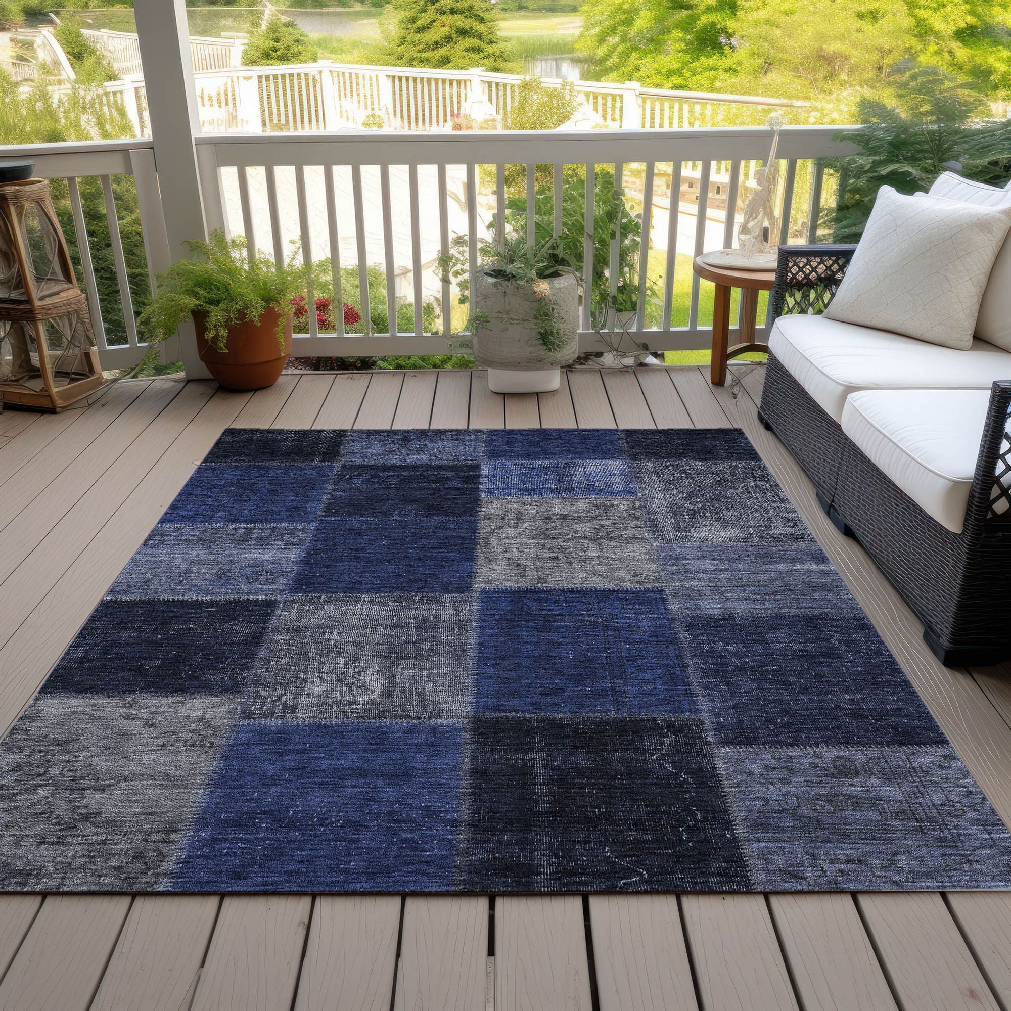 Machine Made ACN663 Navy Blue Rugs #color_navy blue