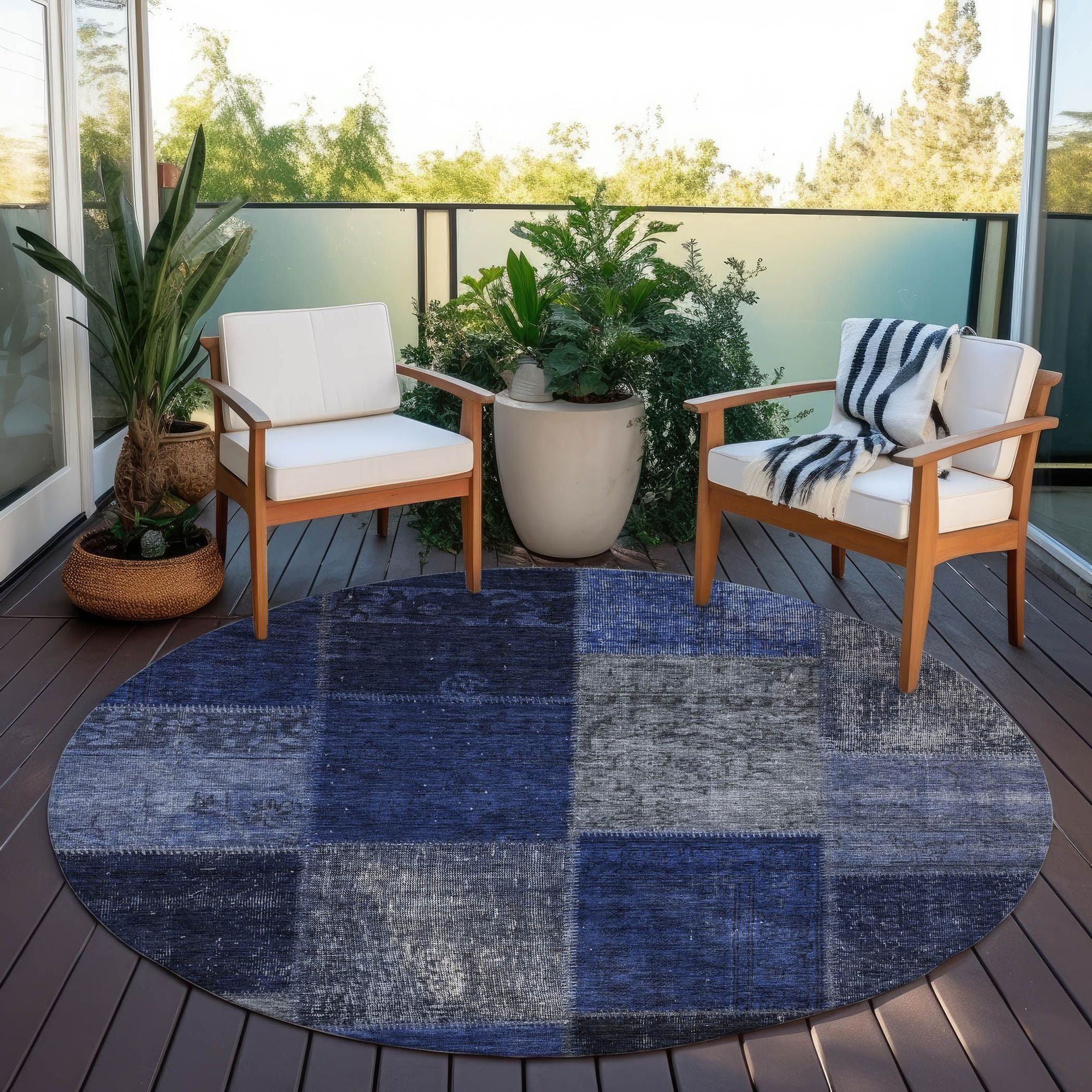 Machine Made ACN663 Navy Blue Rugs #color_navy blue