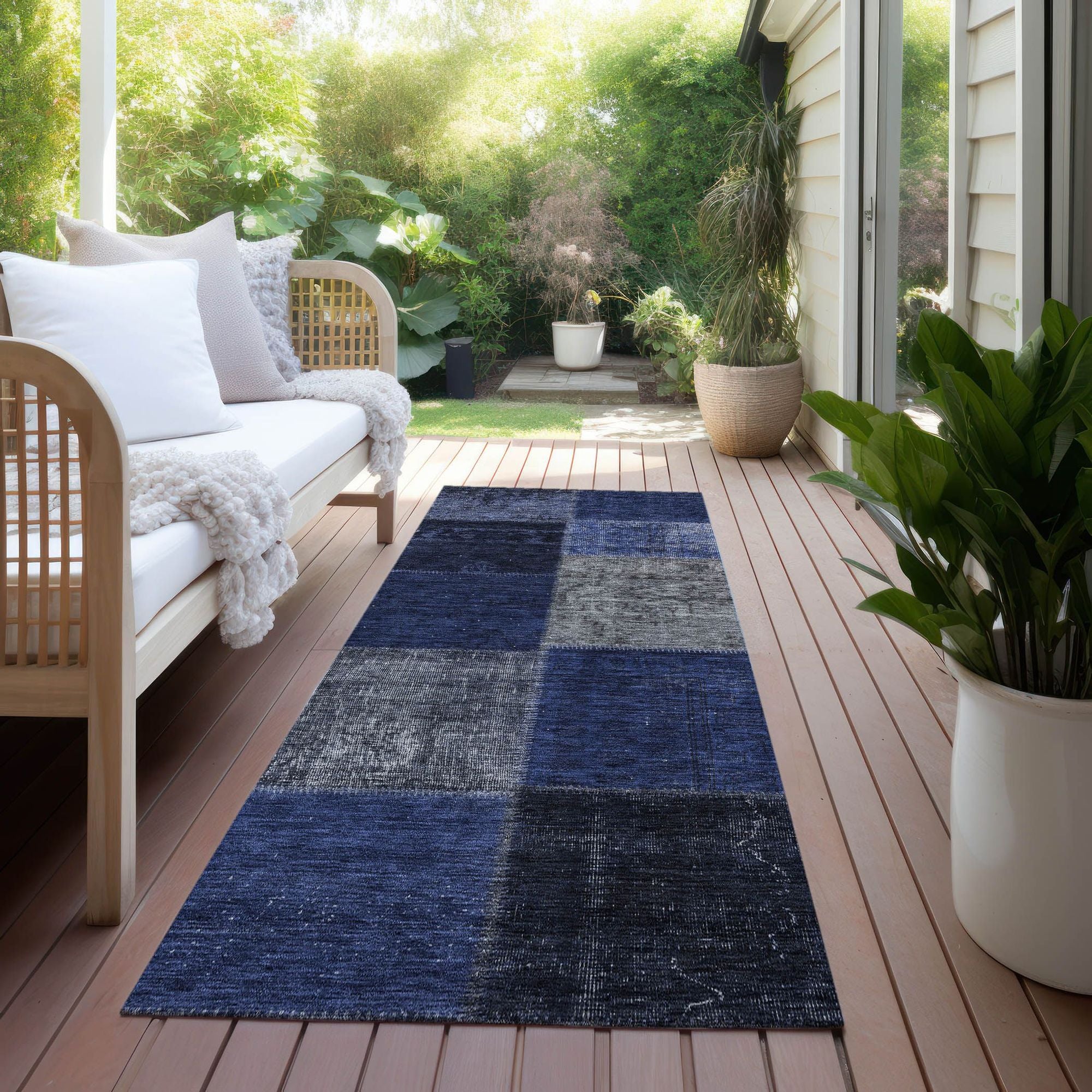 Machine Made ACN663 Navy Blue Rugs #color_navy blue