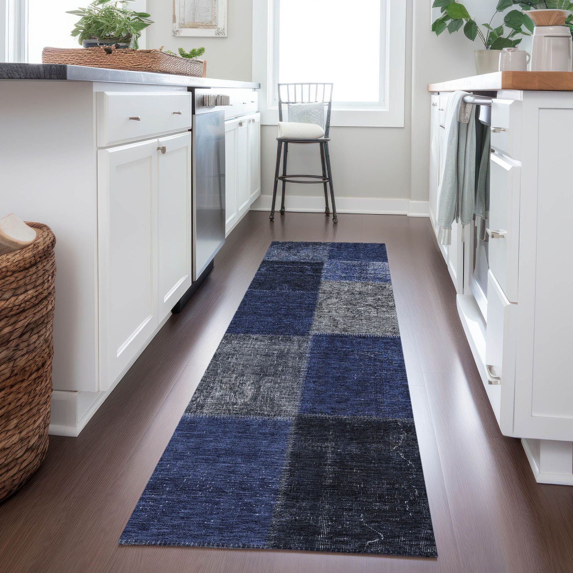 Machine Made ACN663 Navy Blue Rugs #color_navy blue