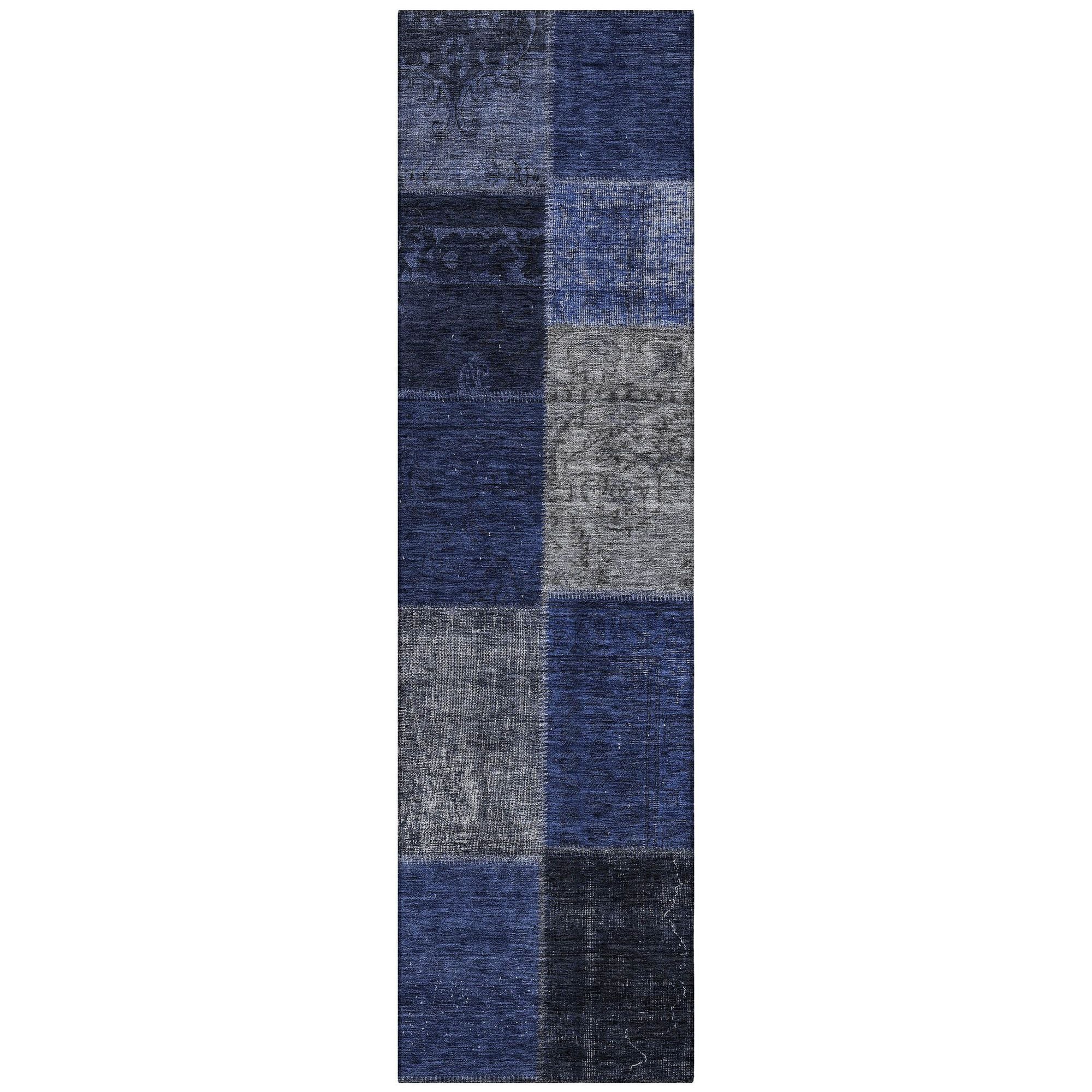 Machine Made ACN663 Navy Blue Rugs #color_navy blue