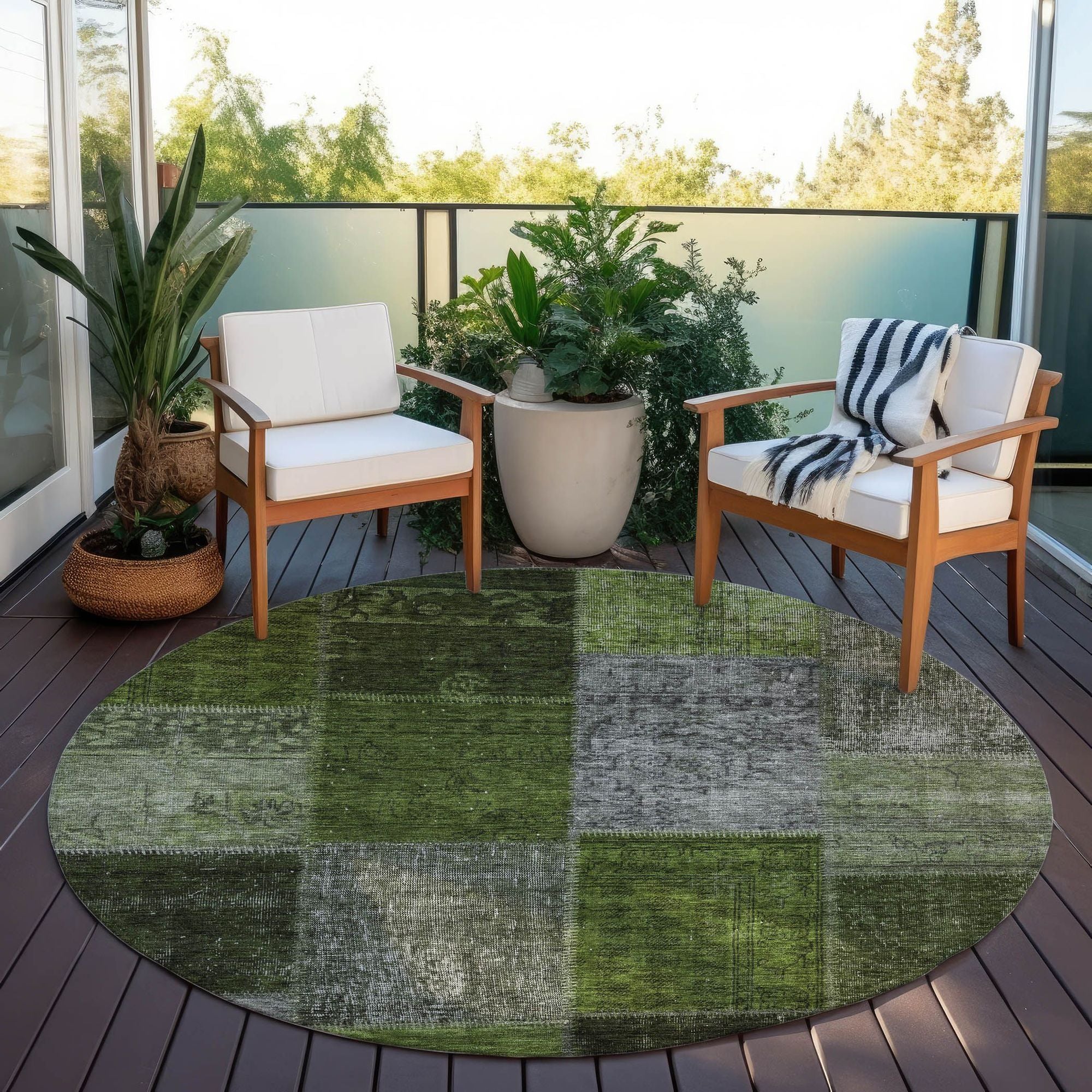 Machine Made ACN663 Olive Green Rugs #color_olive green