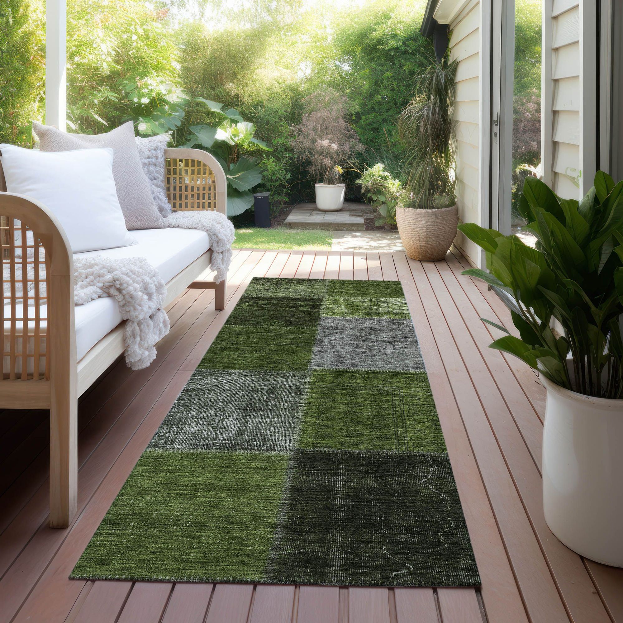 Machine Made ACN663 Olive Green Rugs #color_olive green