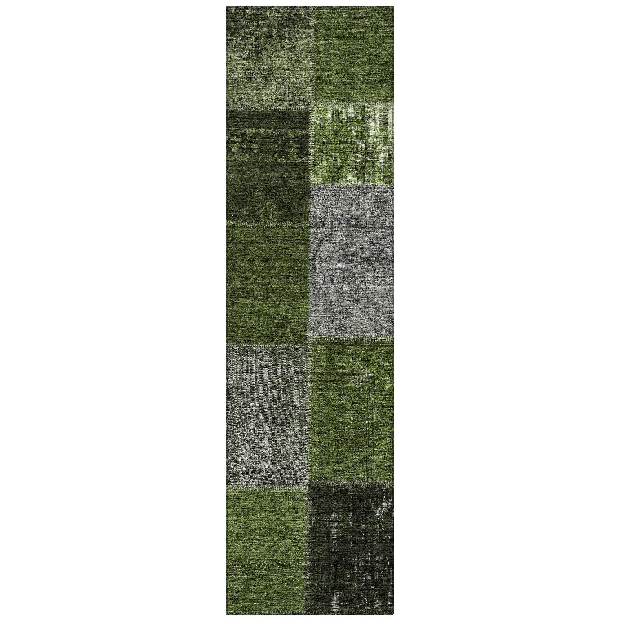 Machine Made ACN663 Olive Green Rugs #color_olive green