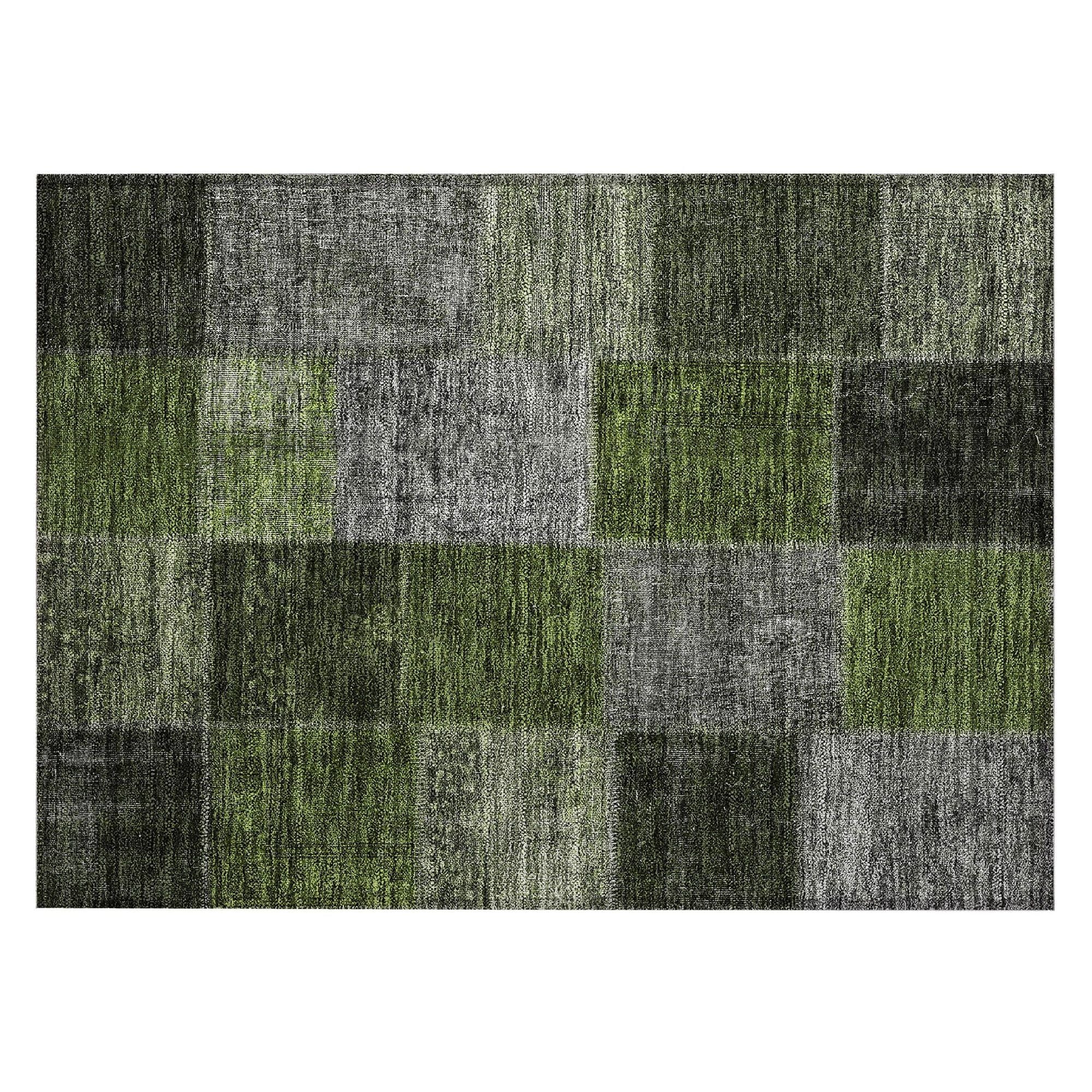 Machine Made ACN663 Olive Green Rugs #color_olive green