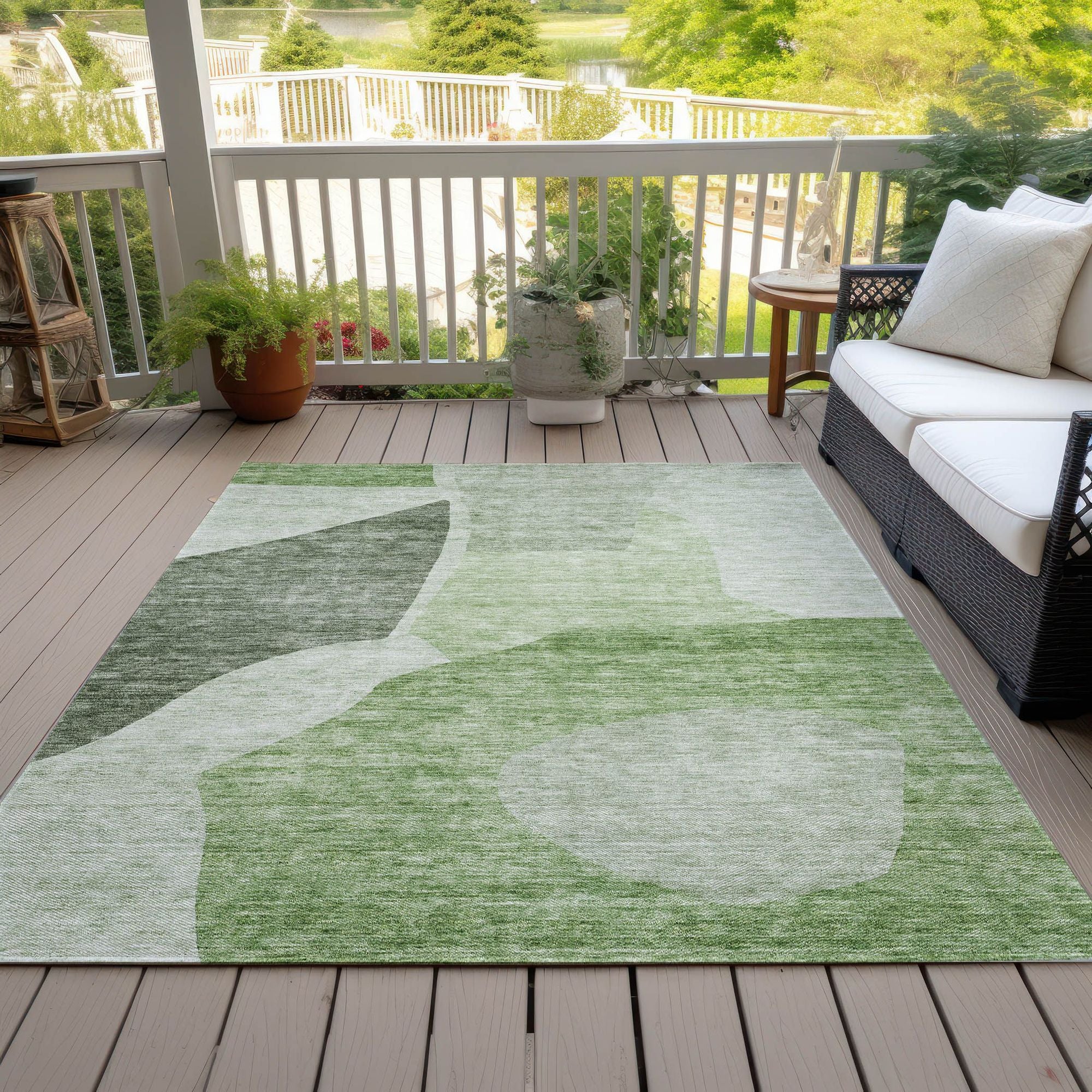 Machine Made ACN665 Aloe Green Rugs #color_aloe green