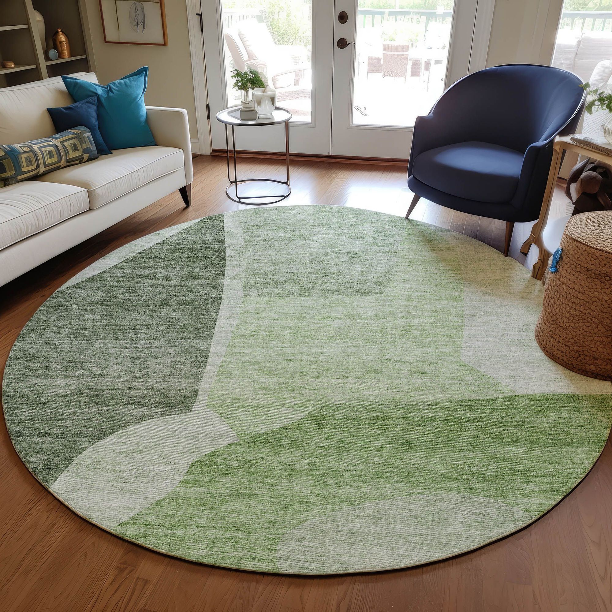 Machine Made ACN665 Aloe Green Rugs #color_aloe green