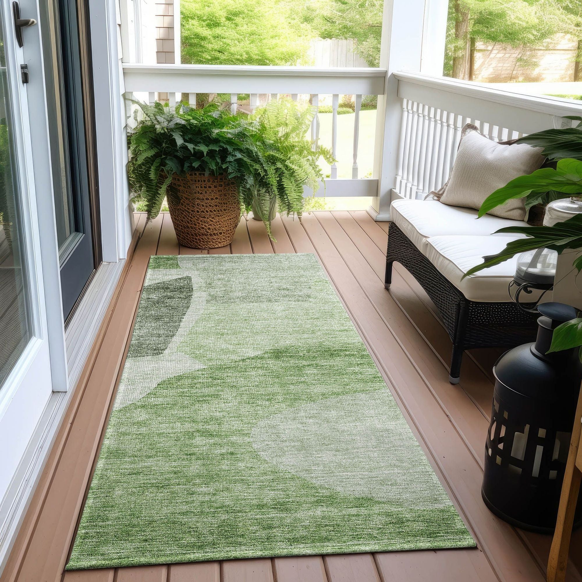 Machine Made ACN665 Aloe Green Rugs #color_aloe green