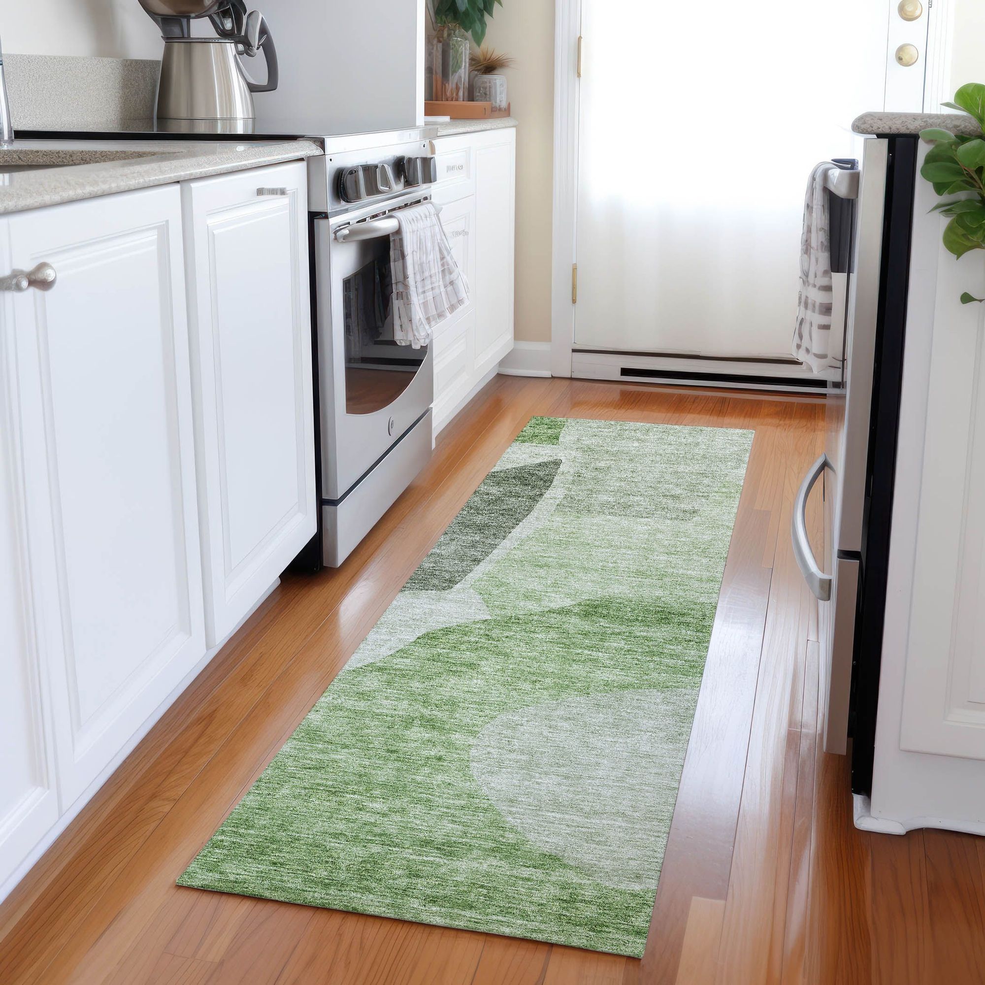 Machine Made ACN665 Aloe Green Rugs #color_aloe green