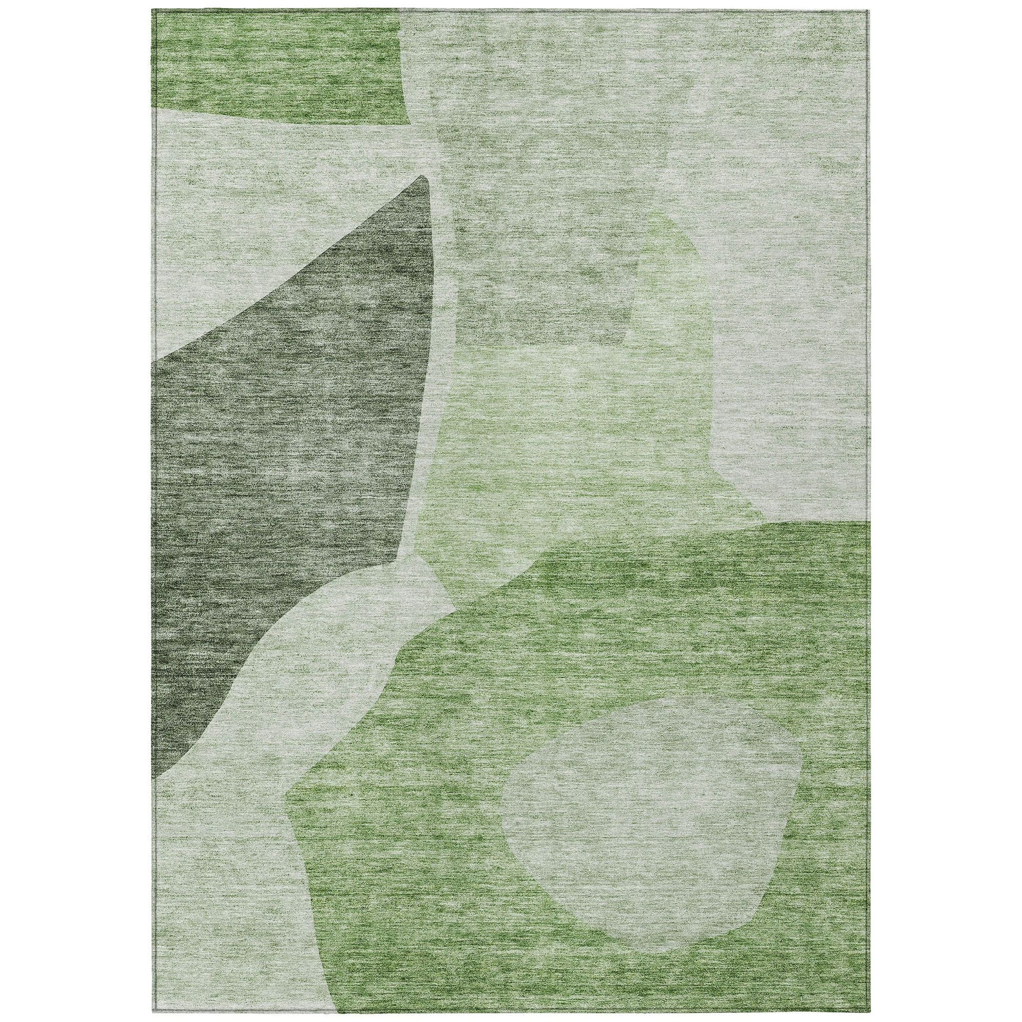 Machine Made ACN665 Aloe Green Rugs #color_aloe green