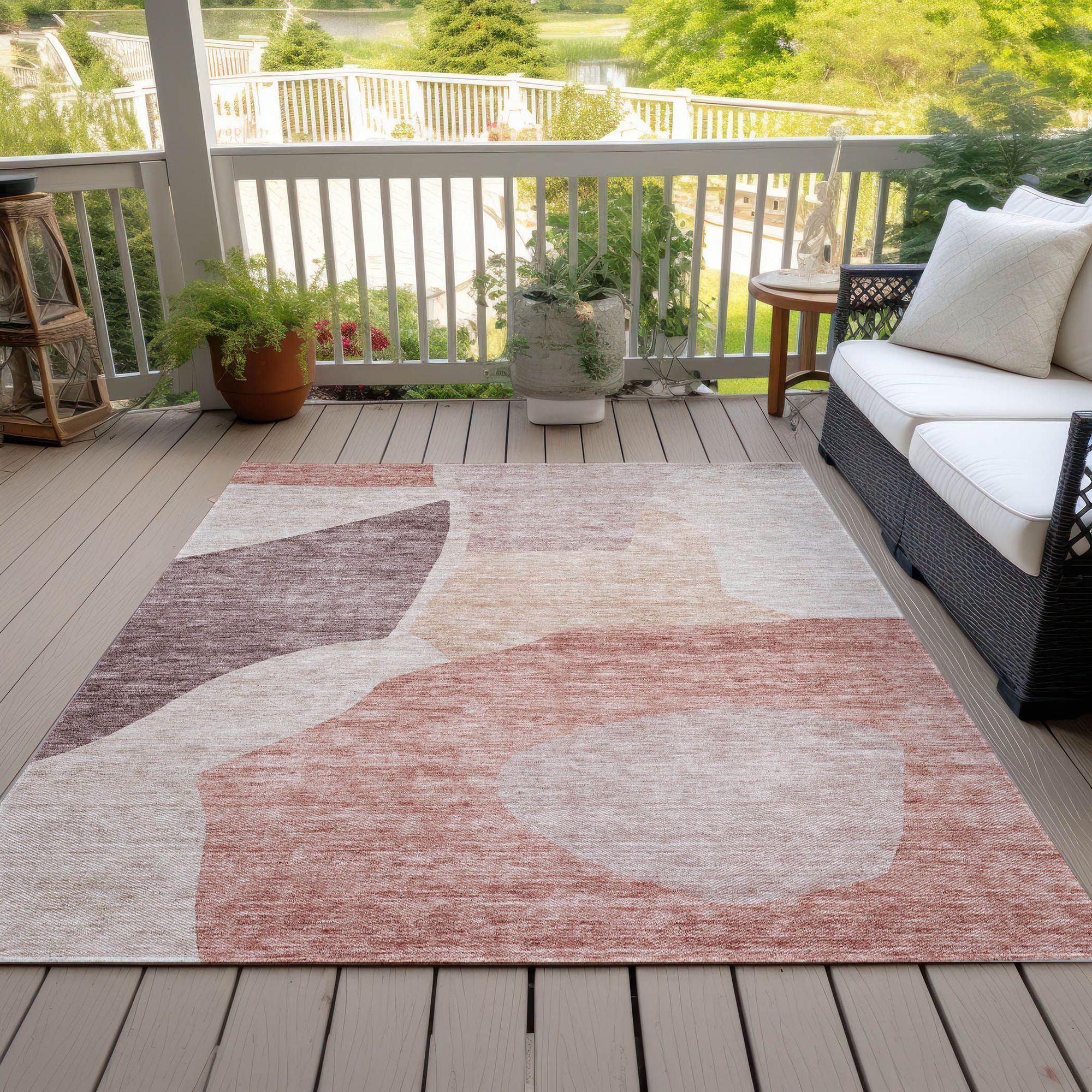 Machine Made ACN665 Blush Pink Rugs #color_blush pink