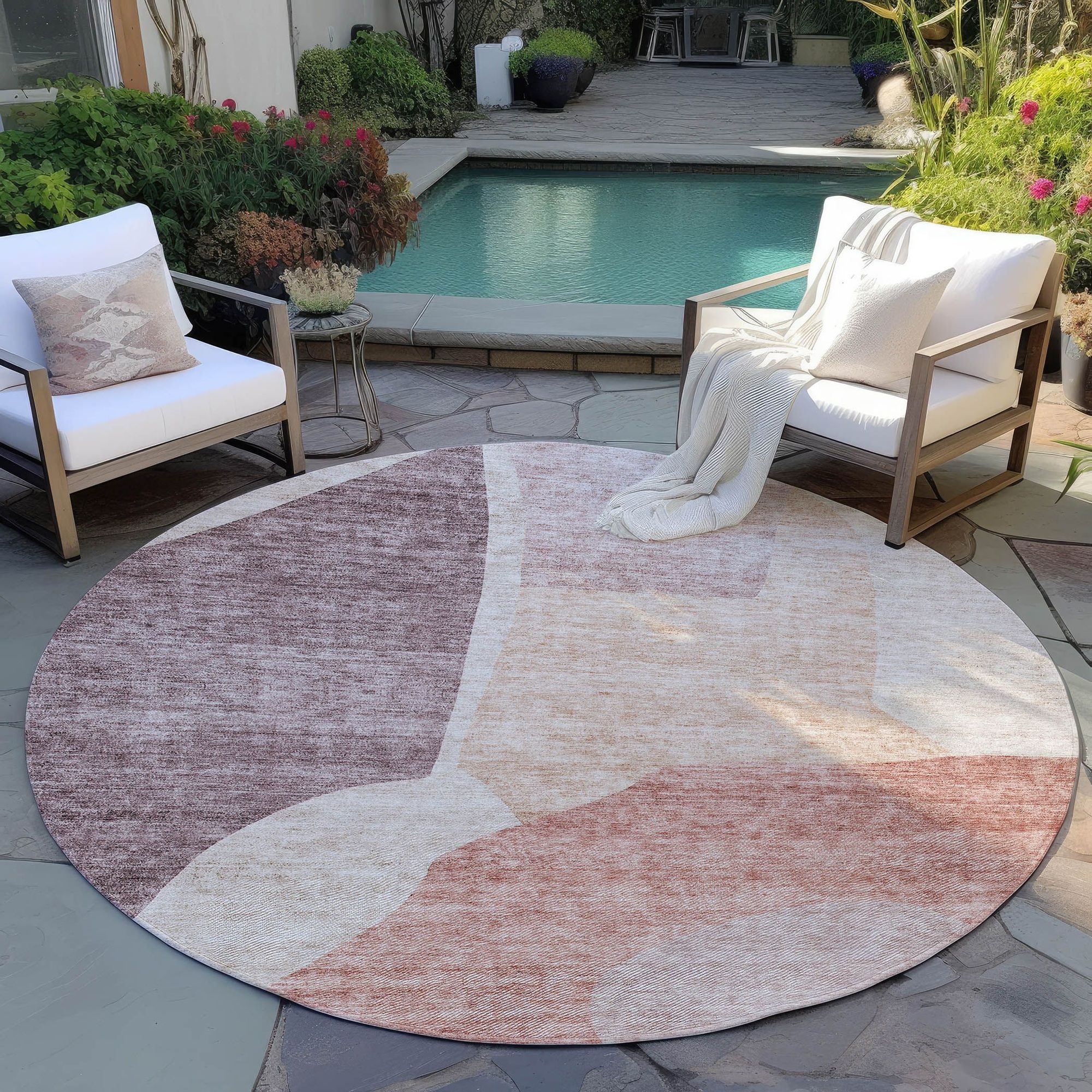 Machine Made ACN665 Blush Pink Rugs #color_blush pink