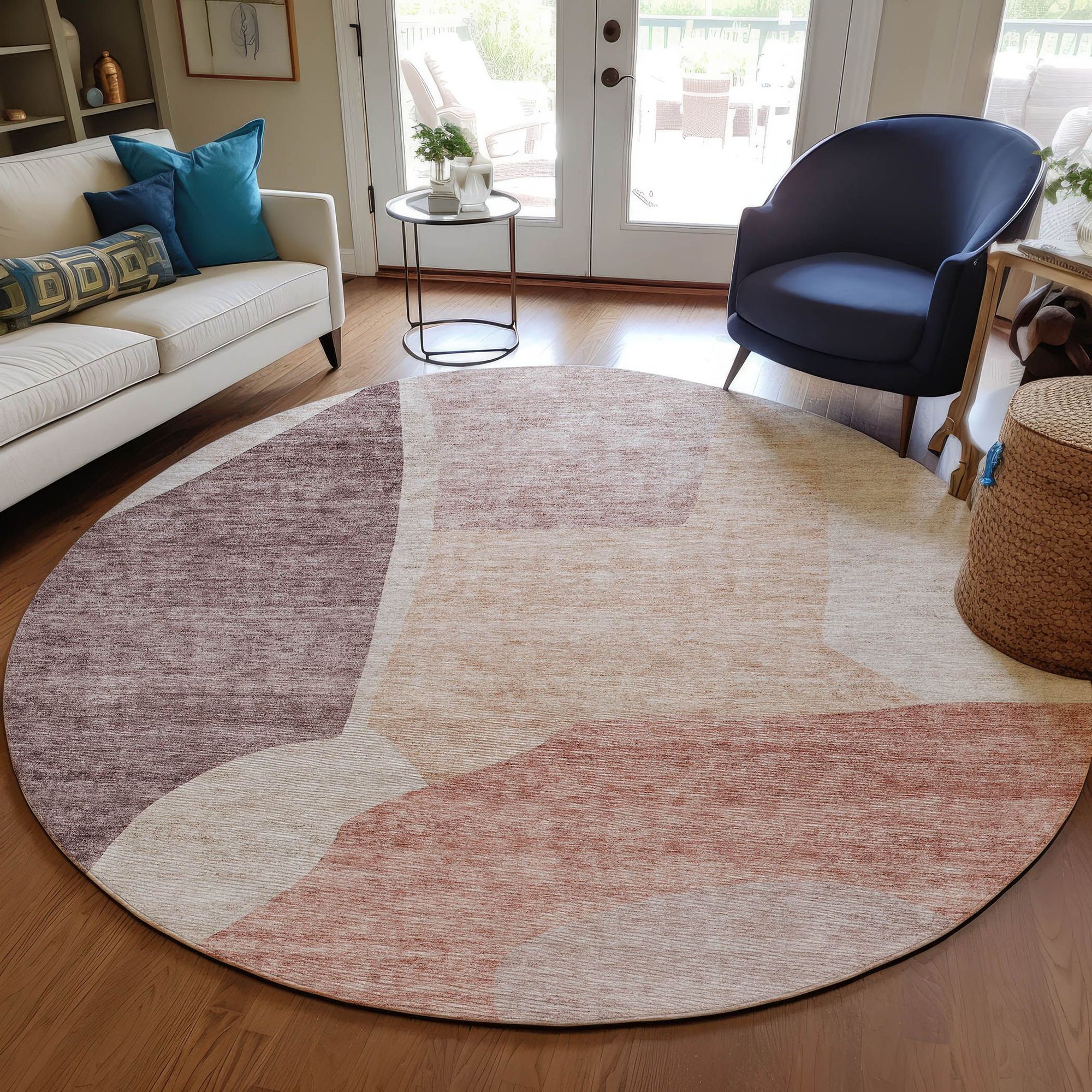 Machine Made ACN665 Blush Pink Rugs #color_blush pink