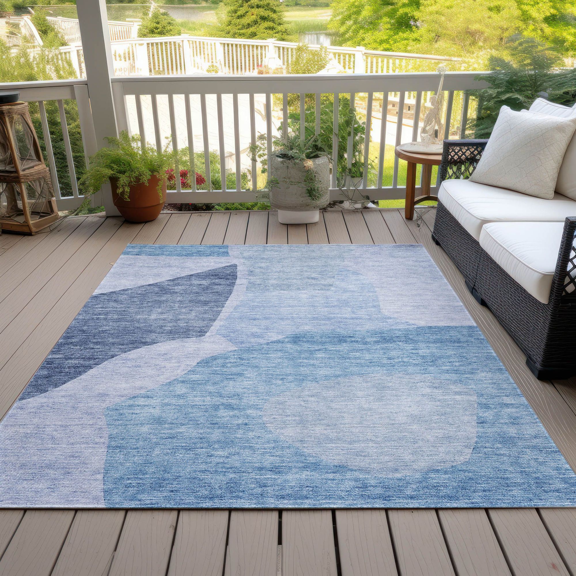 Machine Made ACN665 Denim Blue Rugs #color_denim blue