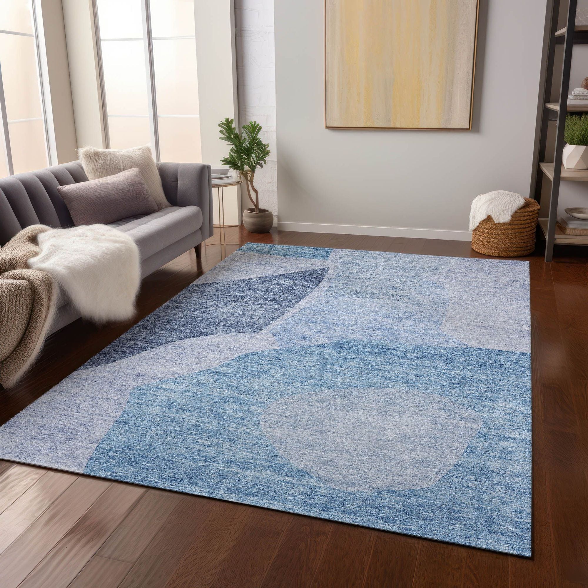 Machine Made ACN665 Denim Blue Rugs #color_denim blue