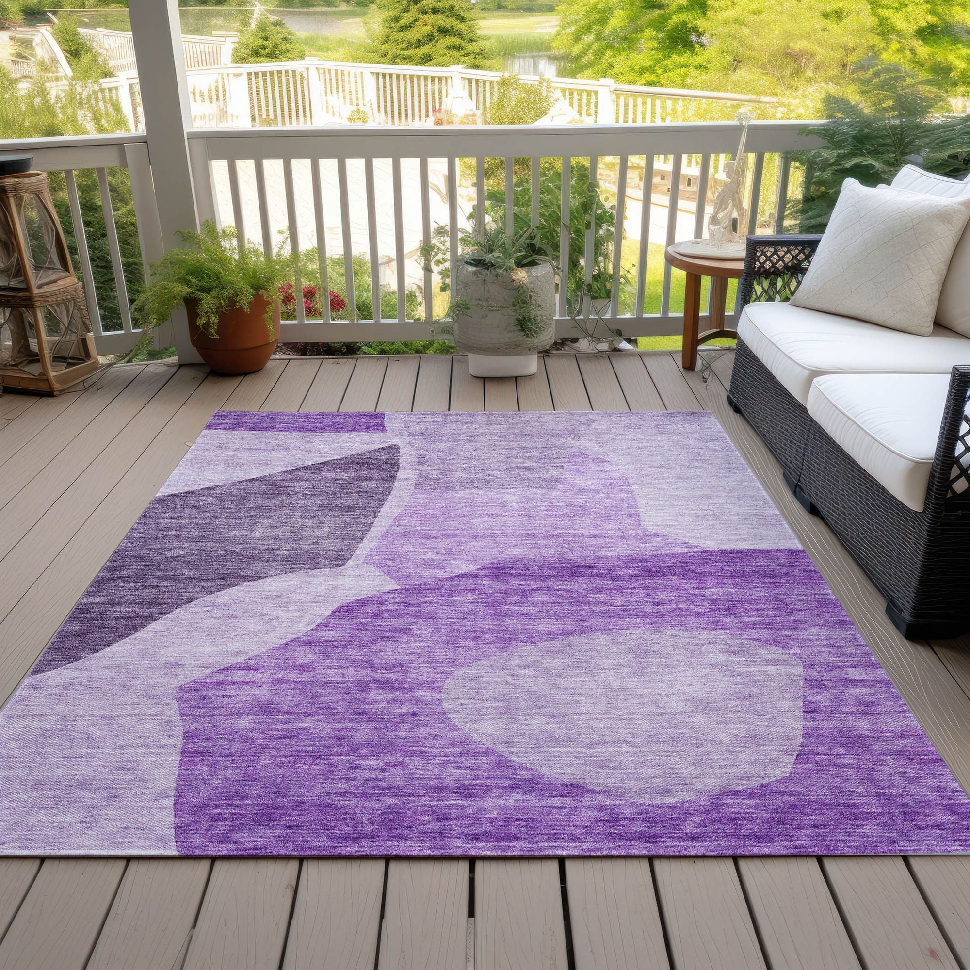 Machine Made ACN665 Eggplant Purple Rugs #color_eggplant purple