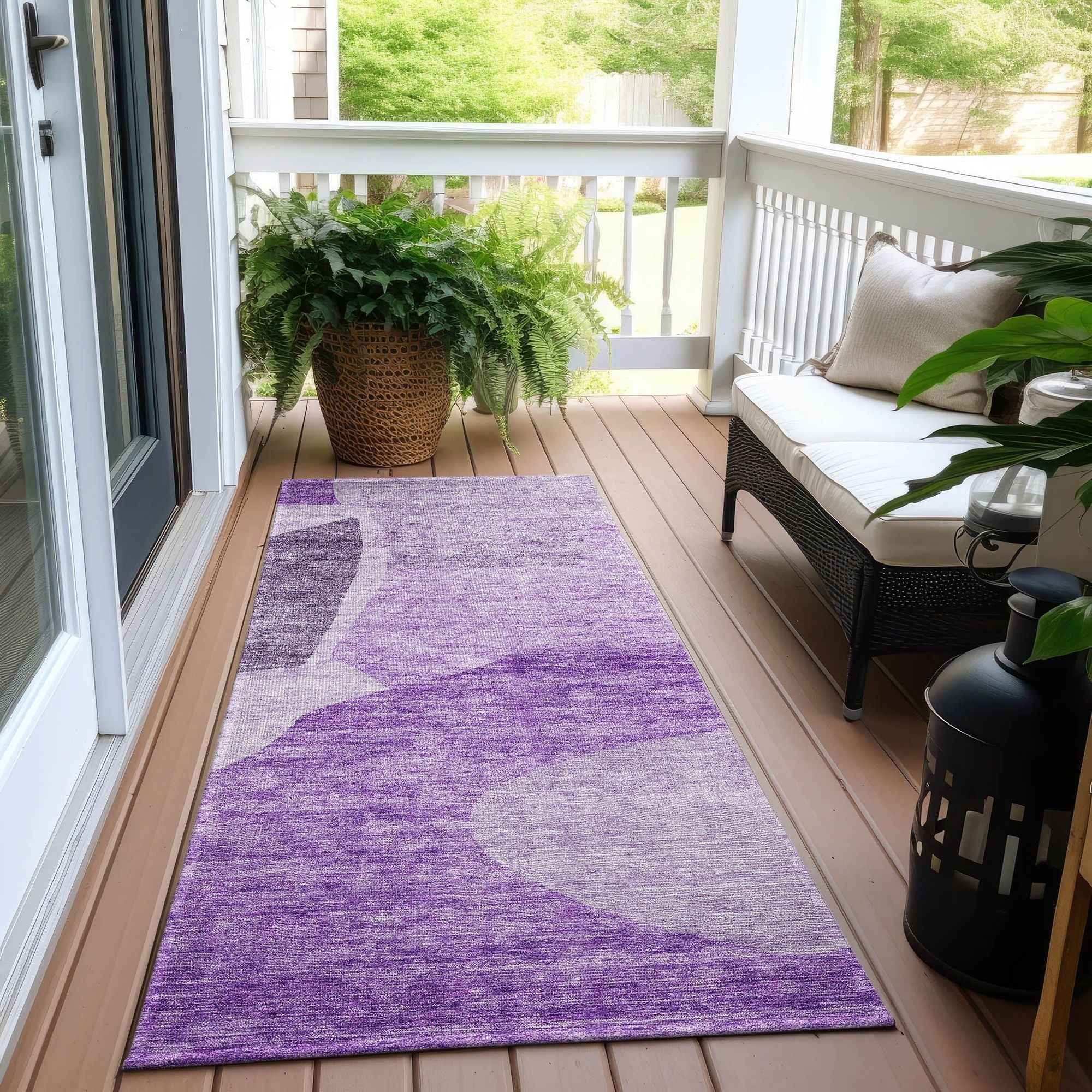 Machine Made ACN665 Eggplant Purple Rugs #color_eggplant purple