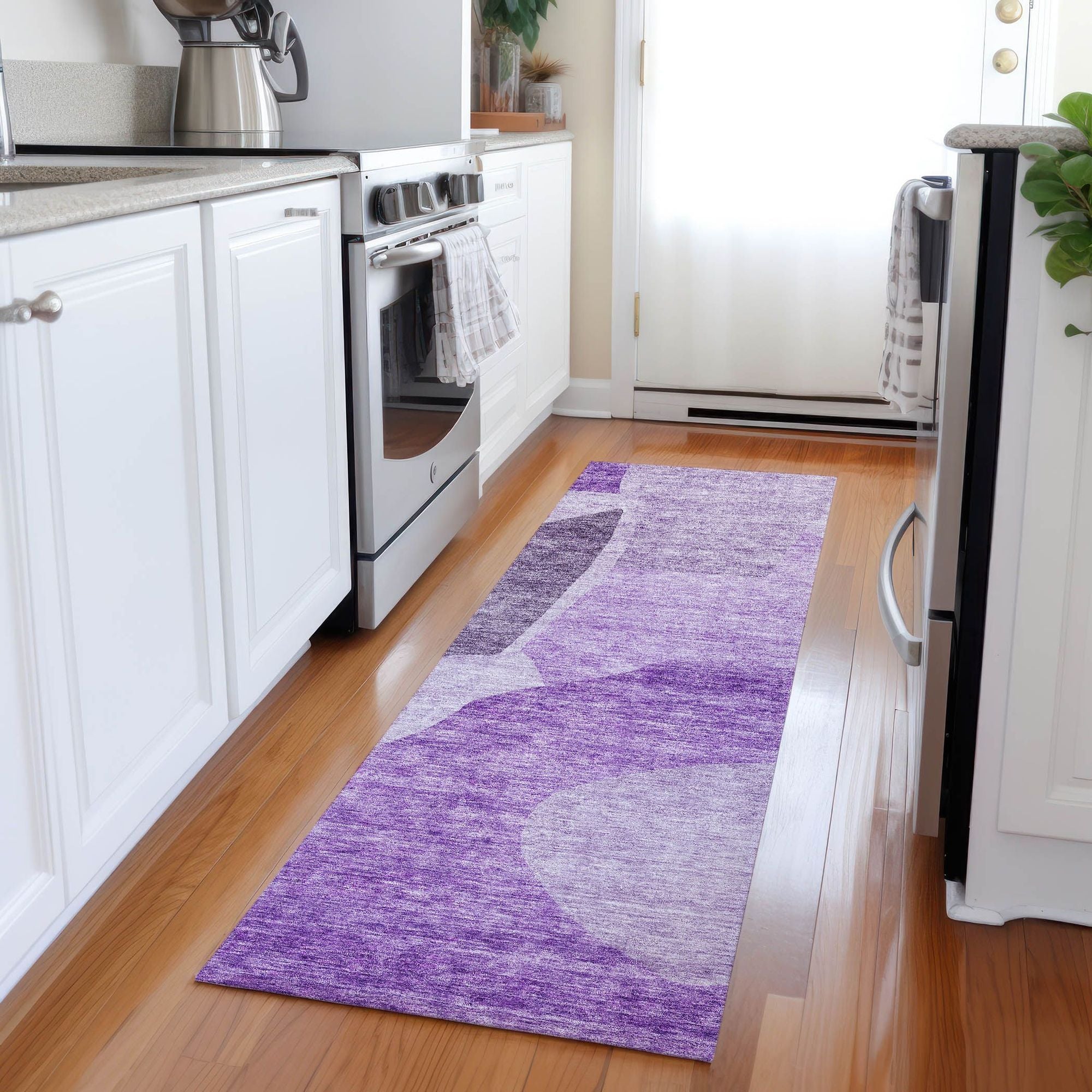 Machine Made ACN665 Eggplant Purple Rugs #color_eggplant purple