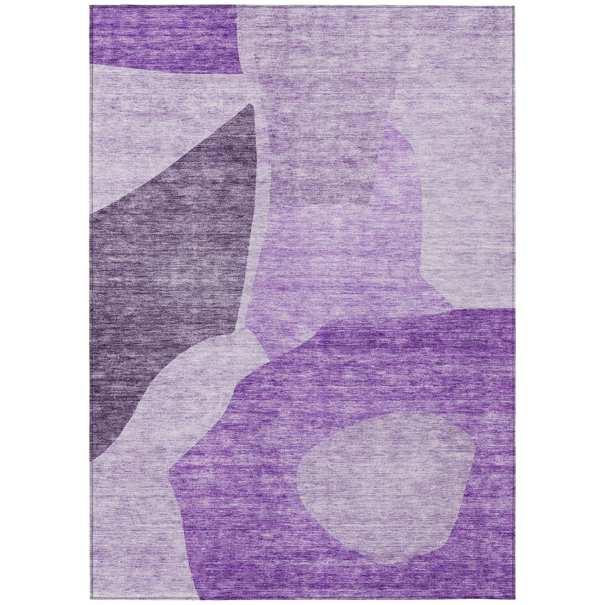 Machine Made ACN665 Eggplant Purple Rugs #color_eggplant purple