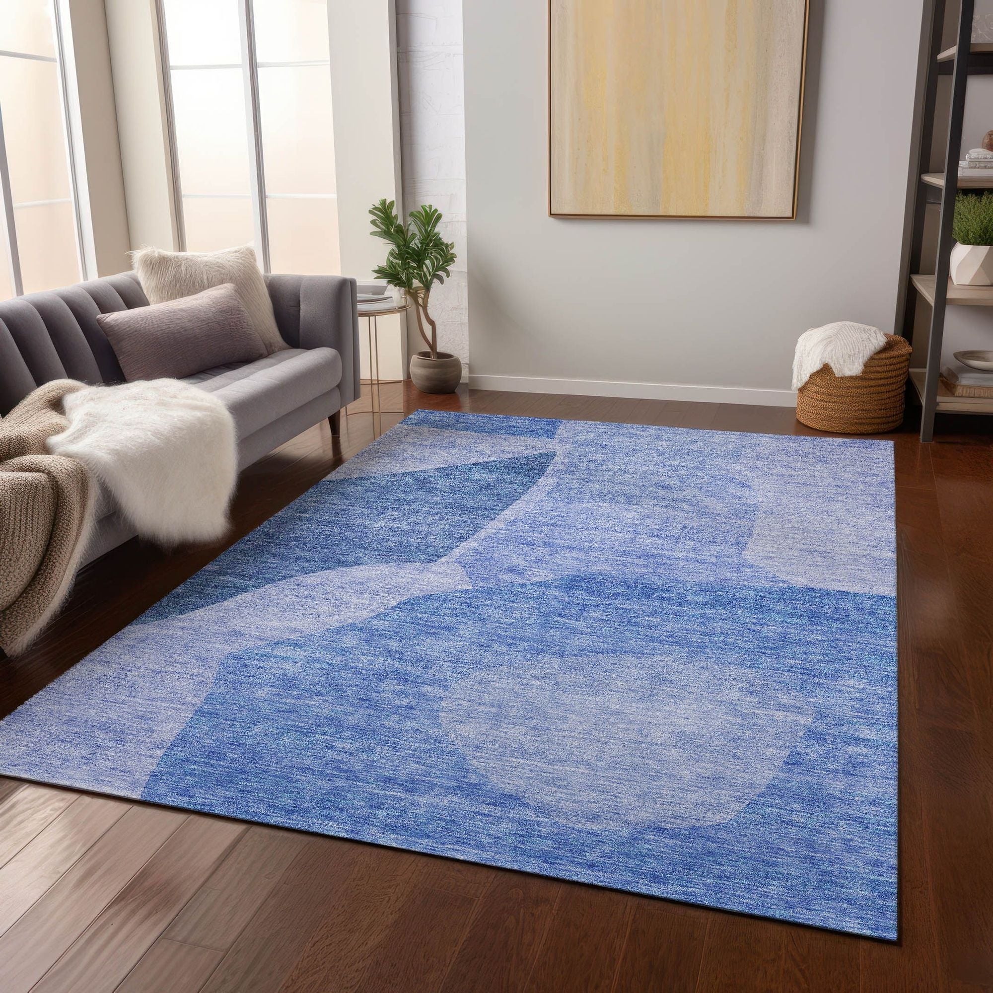 Machine Made ACN665 Navy Blue Rugs #color_navy blue