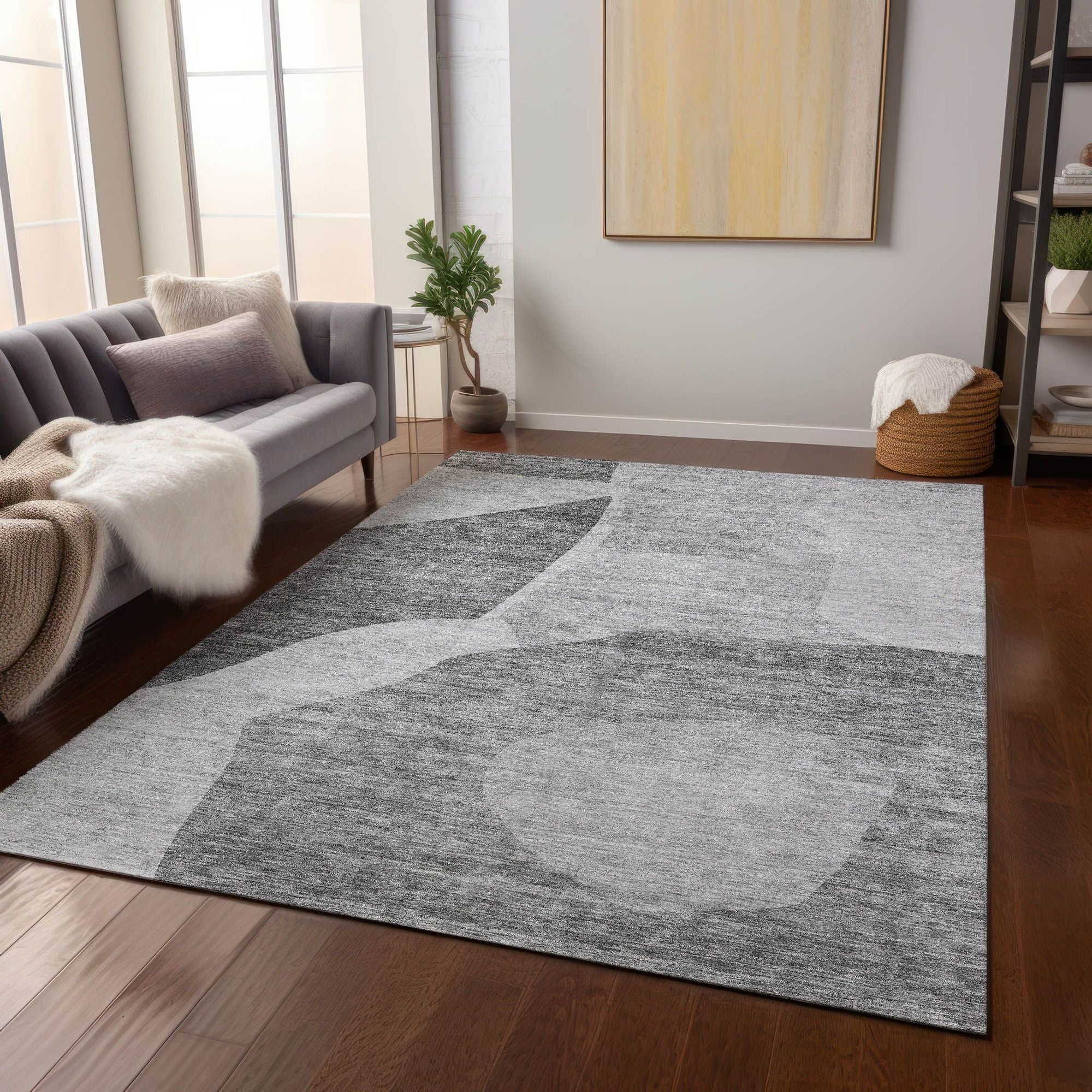 Machine Made ACN665 Silver Gray Rugs #color_silver gray