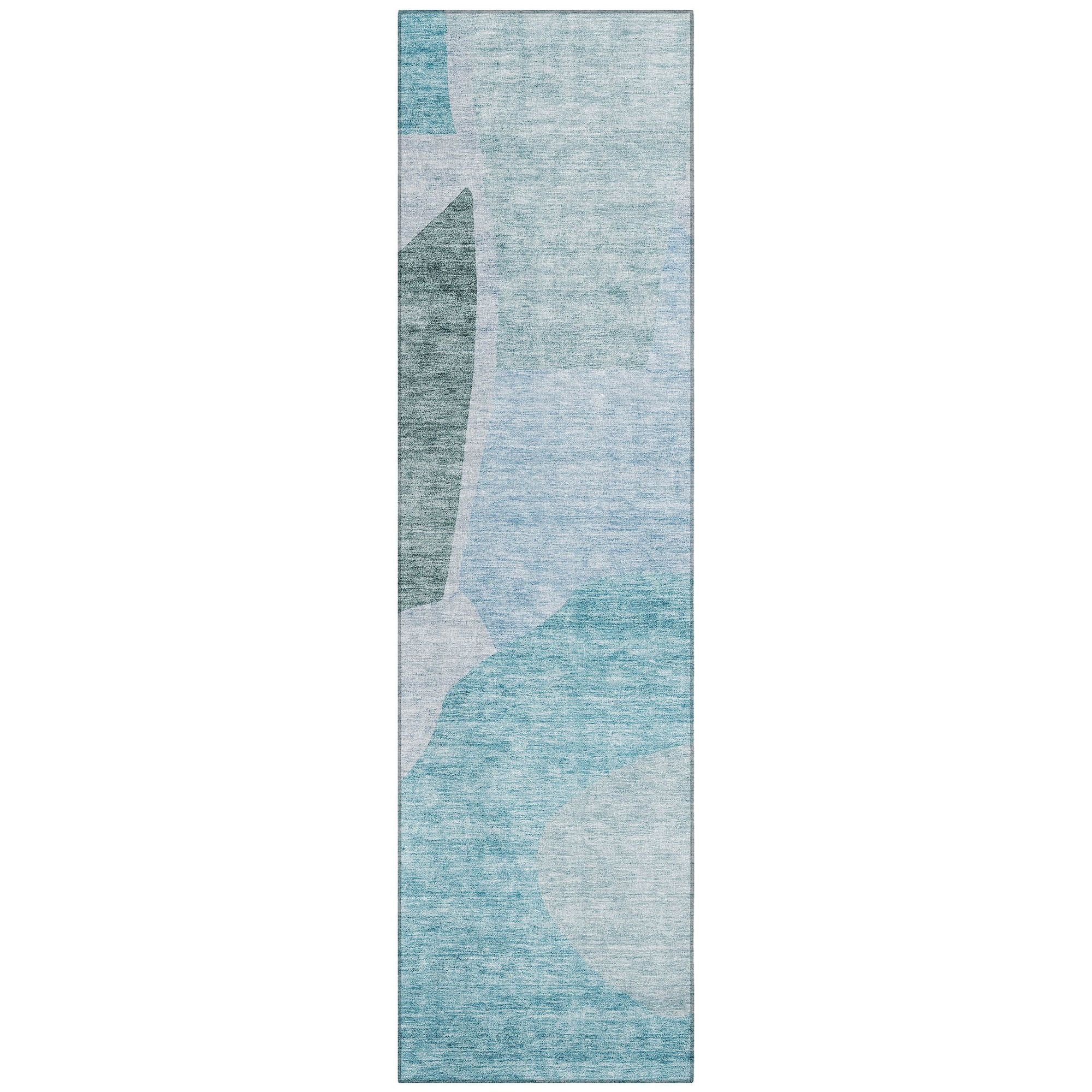 Machine Made ACN665 Teal  Rugs #color_teal 