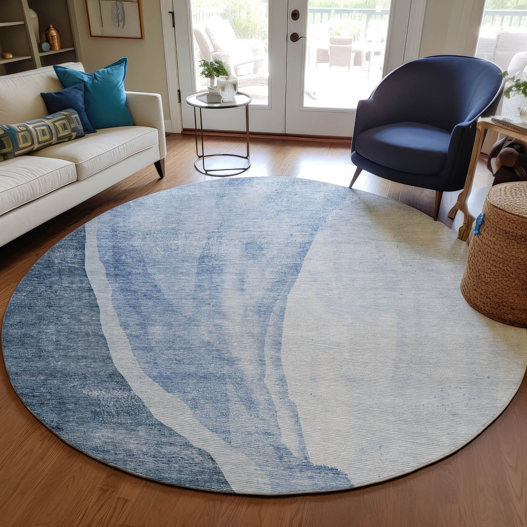 Machine Made ACN667 Blue  Rugs #color_blue 