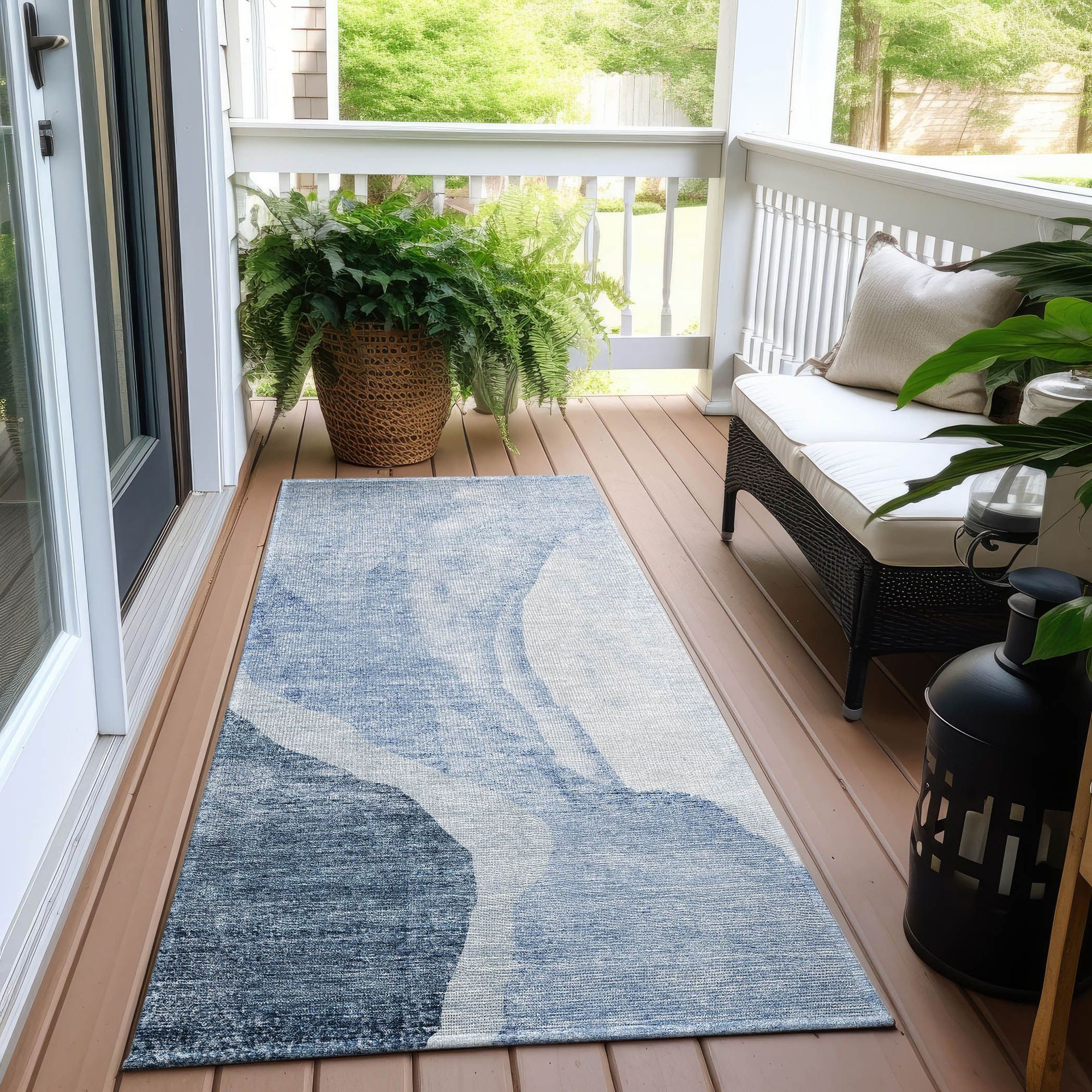 Machine Made ACN667 Blue  Rugs #color_blue 