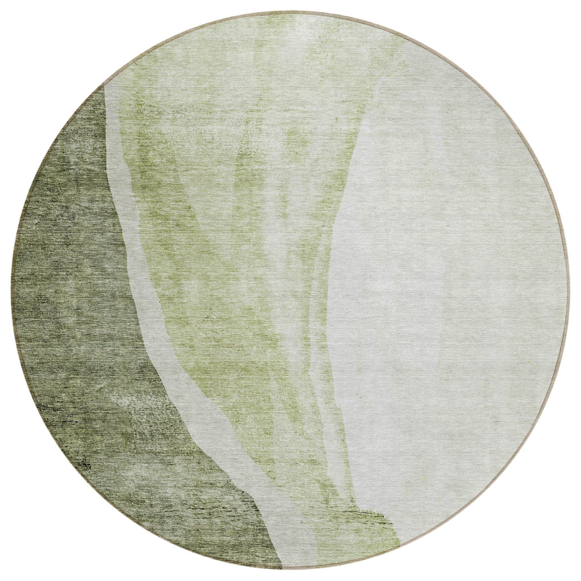 Machine Made ACN667 Olive Green Rugs #color_olive green