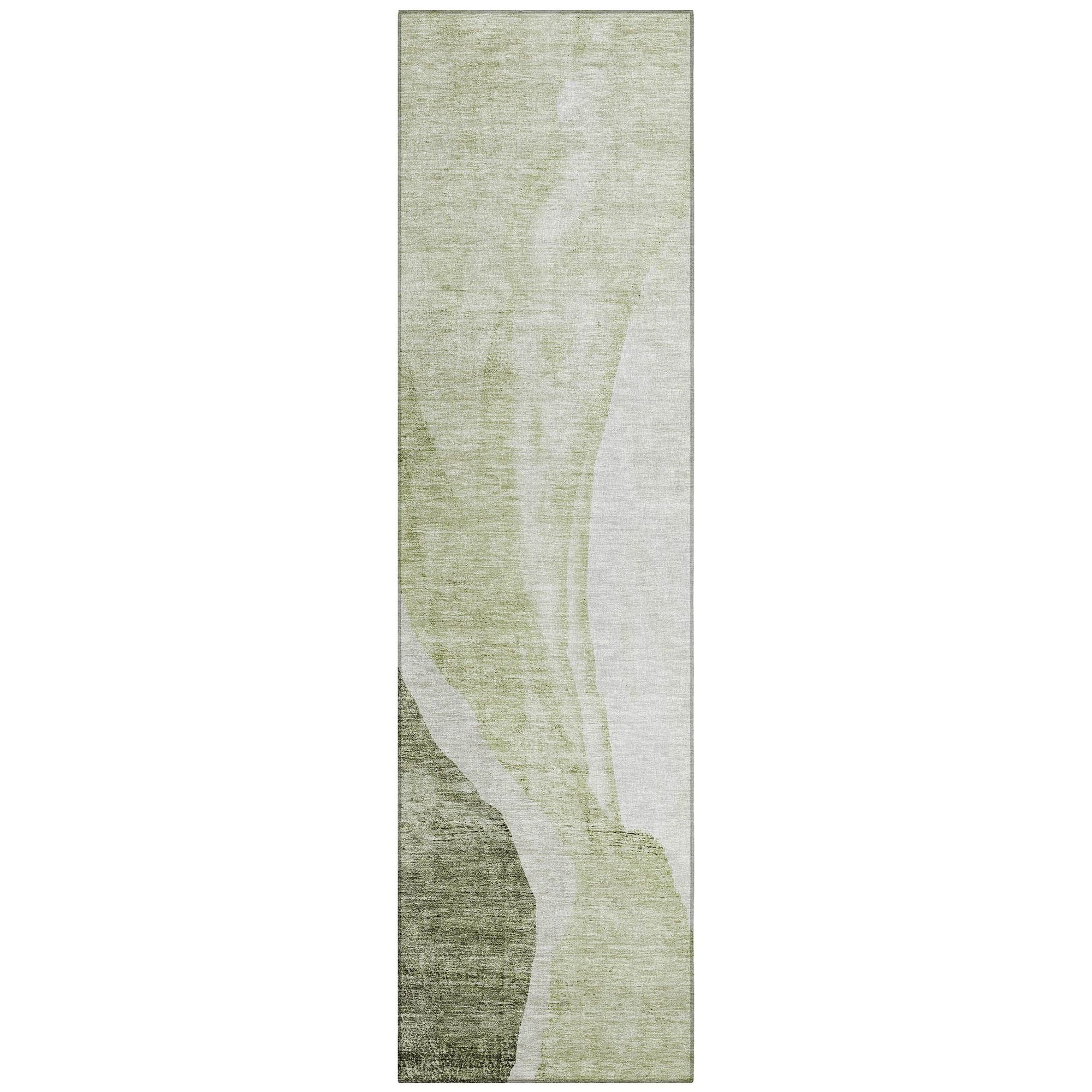 Machine Made ACN667 Olive Green Rugs #color_olive green